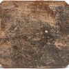 Een 18e eeuws gesculpteerd houten polychroom Mariabeeld, rechterhand manco.