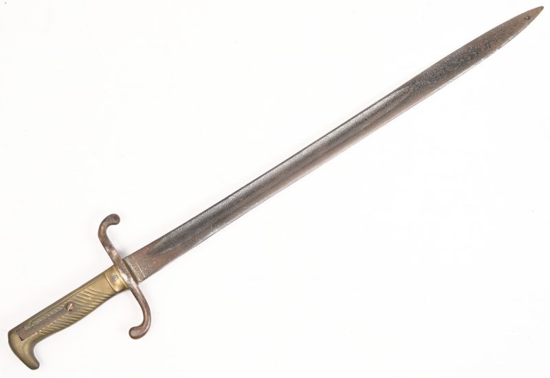 Een oude Duitse bajonet, model 1871.