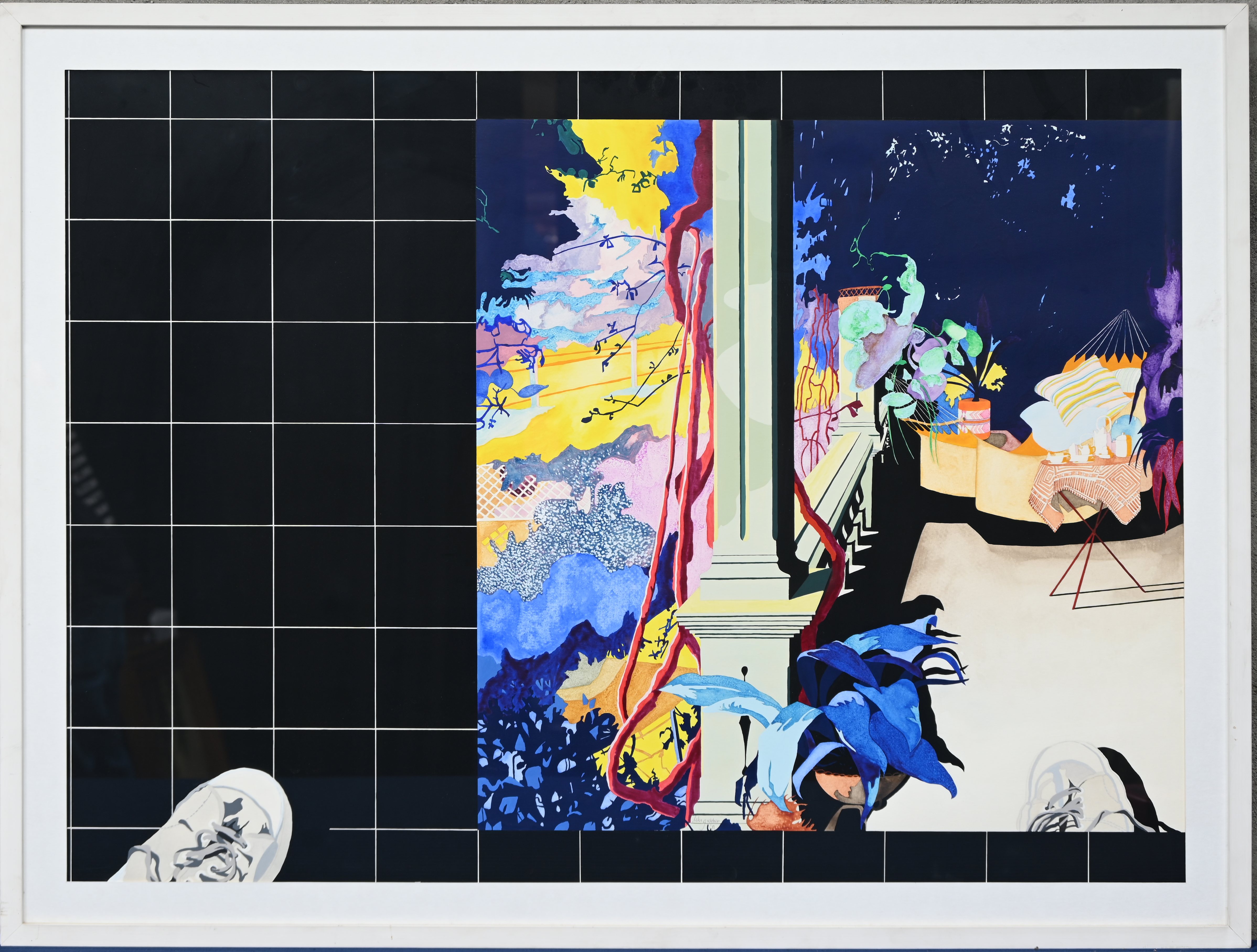 “San Francisco, schoenen en terras”. Litho. D.d. 1981 “San Francisco, schoenen en terras”. Litho. D.d. 1981.