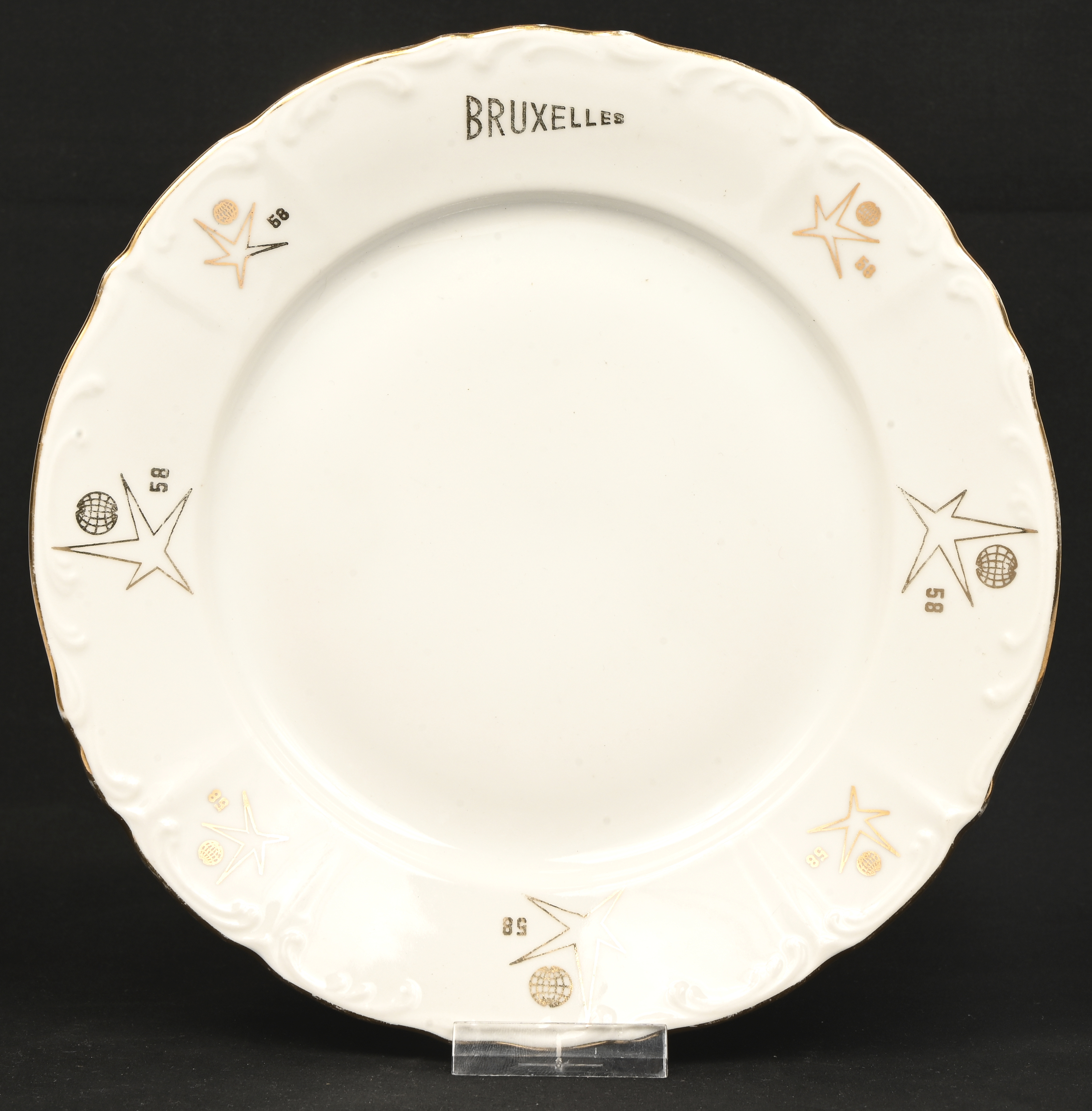 Een sierbordje van de Wereldtentoonstelling, Expo 58 Een sierbordje van de Wereldtentoonstelling, Expo 58.