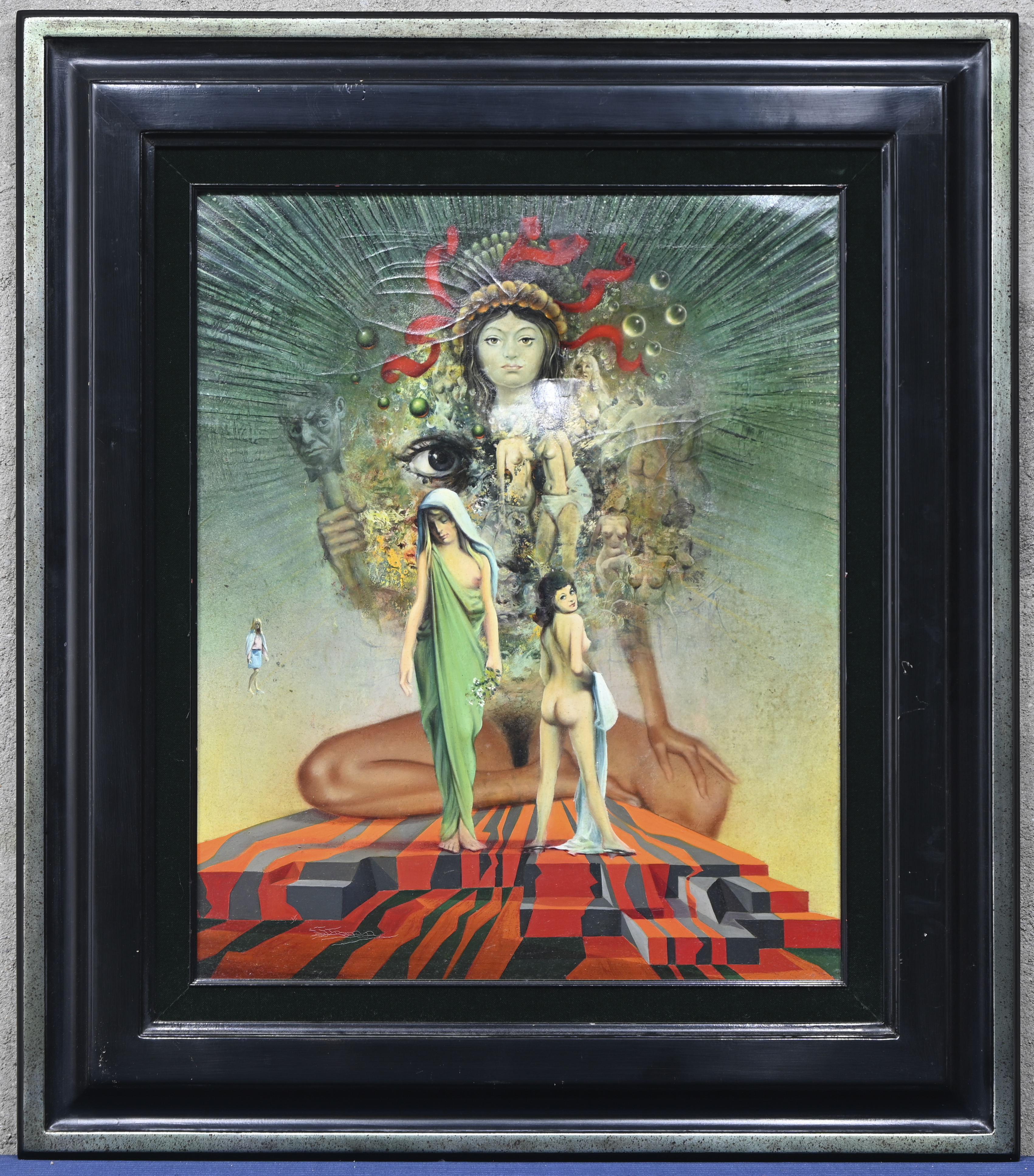 ‘Watergodin’, olieverf op doek. Getekend ‘Watergodin’, olieverf op doek. Getekend.