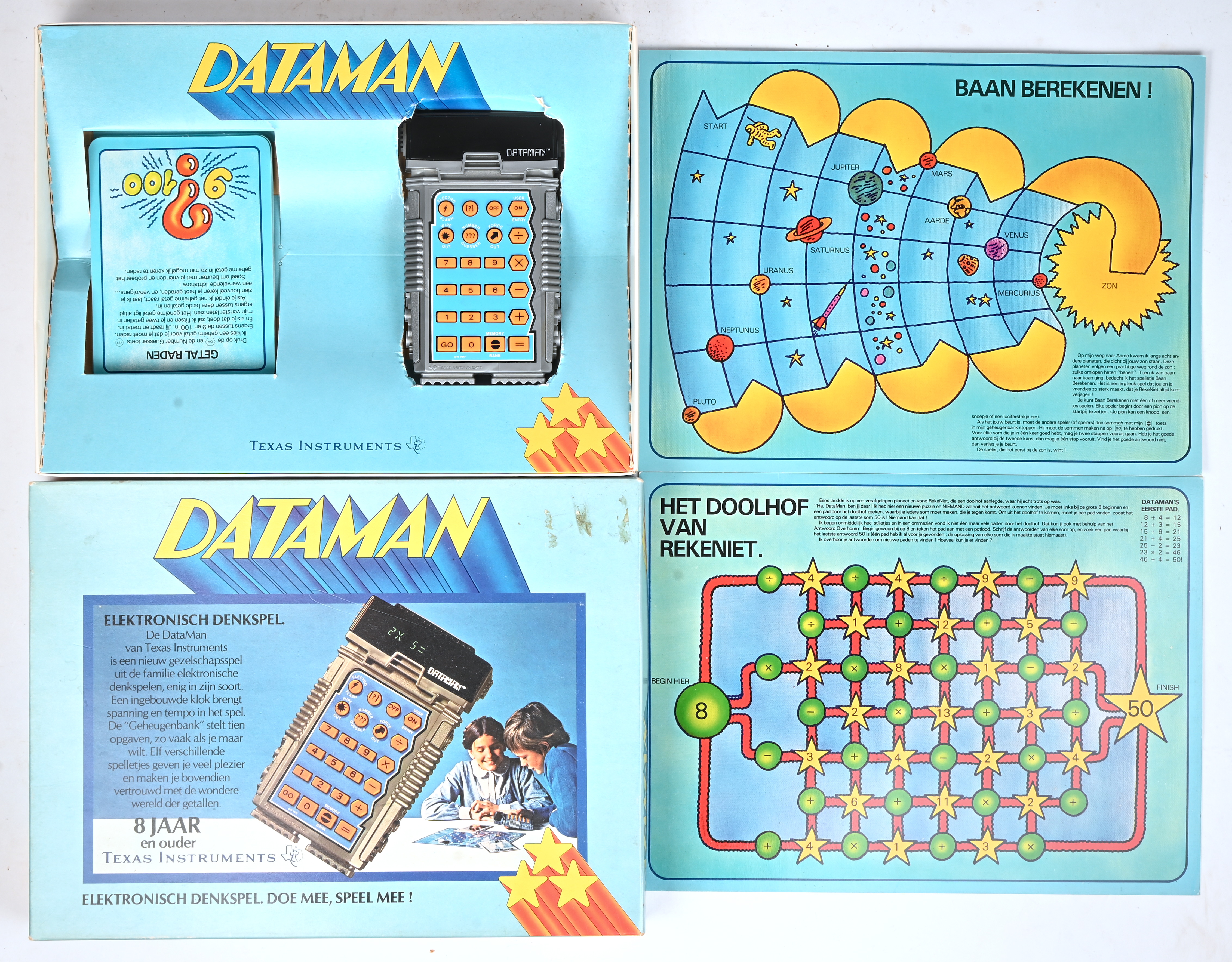 “Dataman”, een vintage elektronisch denkspel uitgebracht door Texas Instruments, 1977 “Dataman”, een vintage elektronisch denkspel uitgebracht door Texas Instruments, 1977.