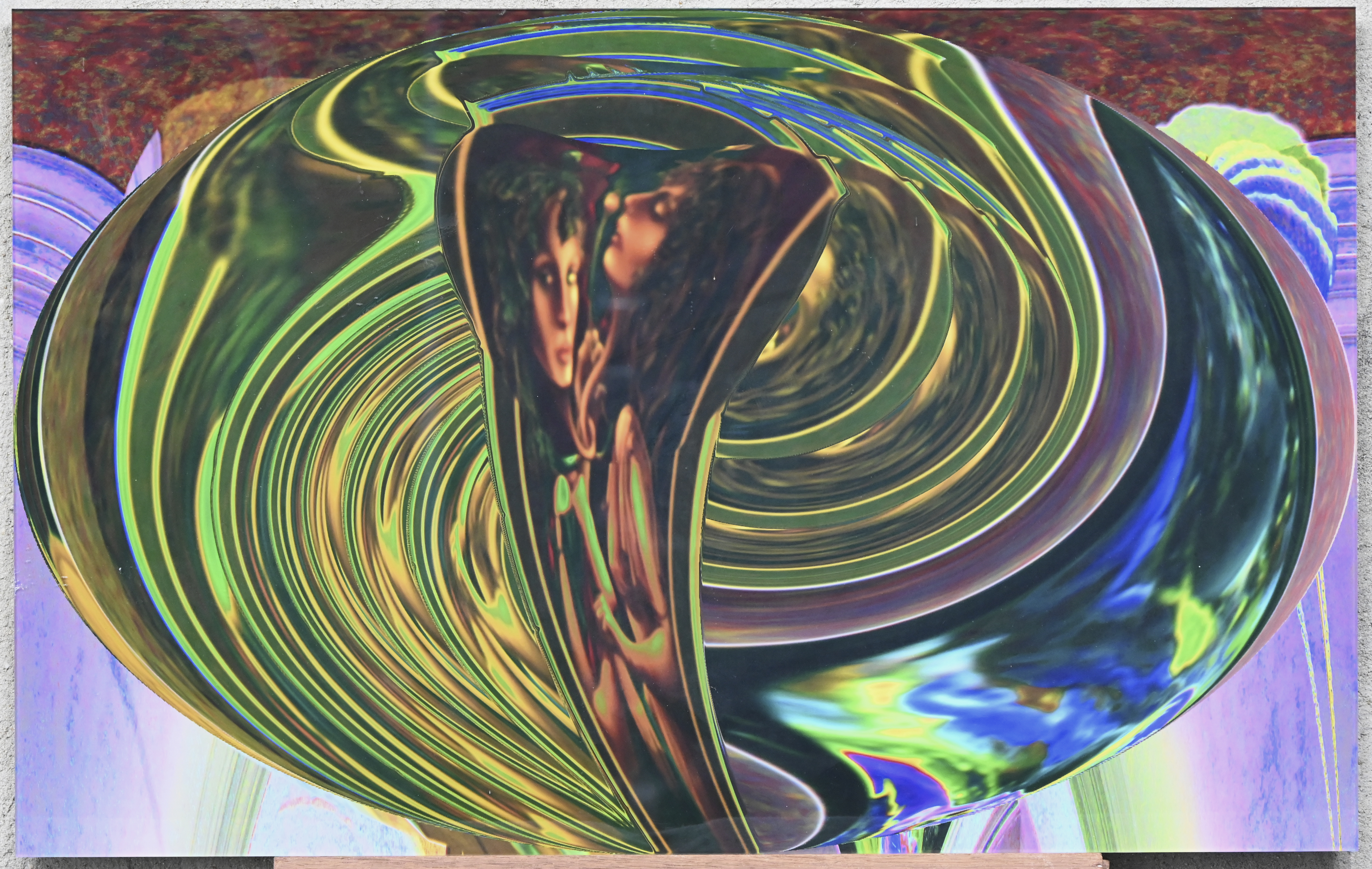 “Layered Ladies” Digitale druk op plexiglas. LP-R1-02K 1/5, Australië “Layered Ladies” Digitale druk op plexiglas. LP-R1-02K 1/5, Australië.