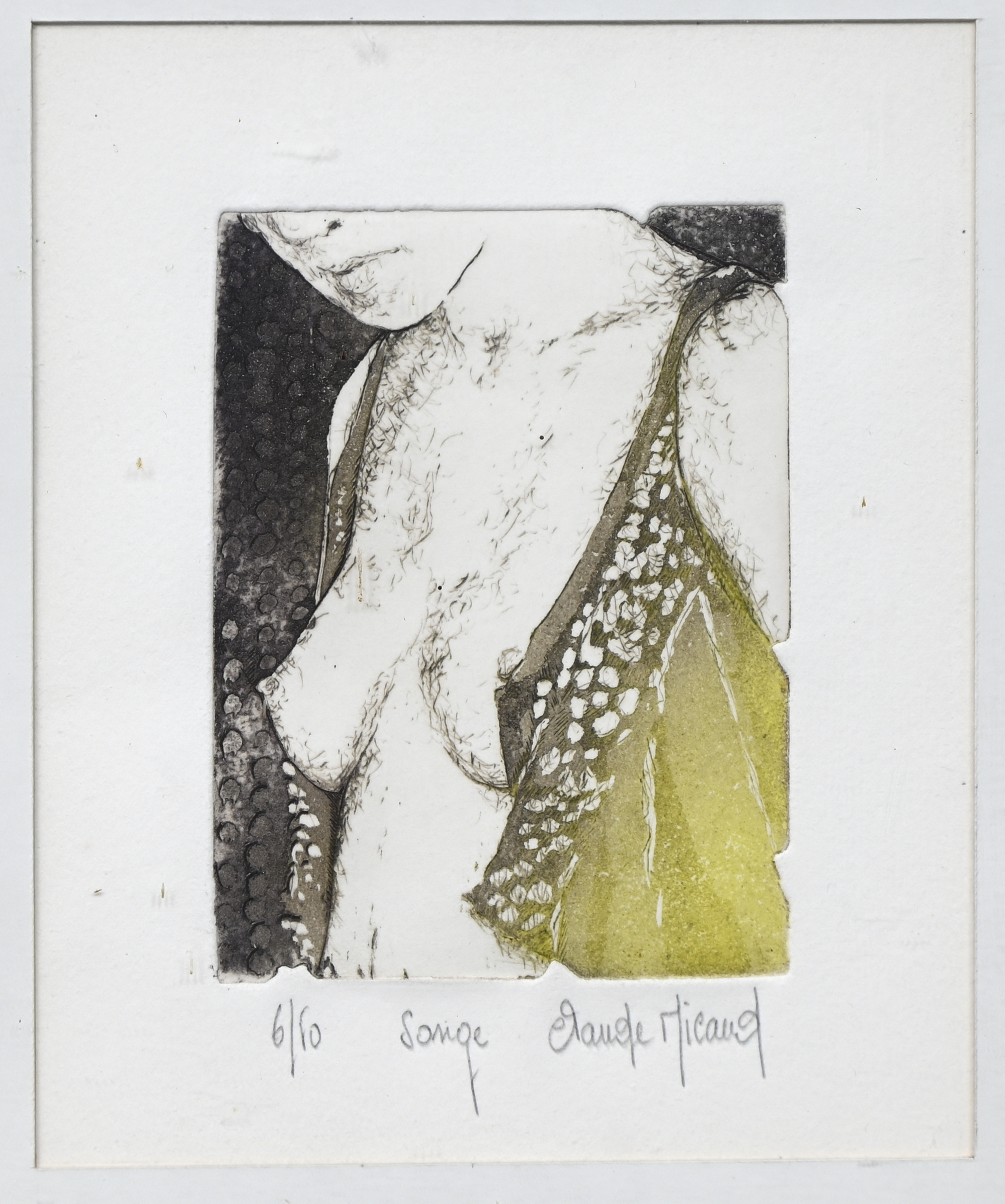 “Songe” Ingekleurde gravure Genummerd 6/10 2 “Songe” Ingekleurde gravure Genummerd 6/10