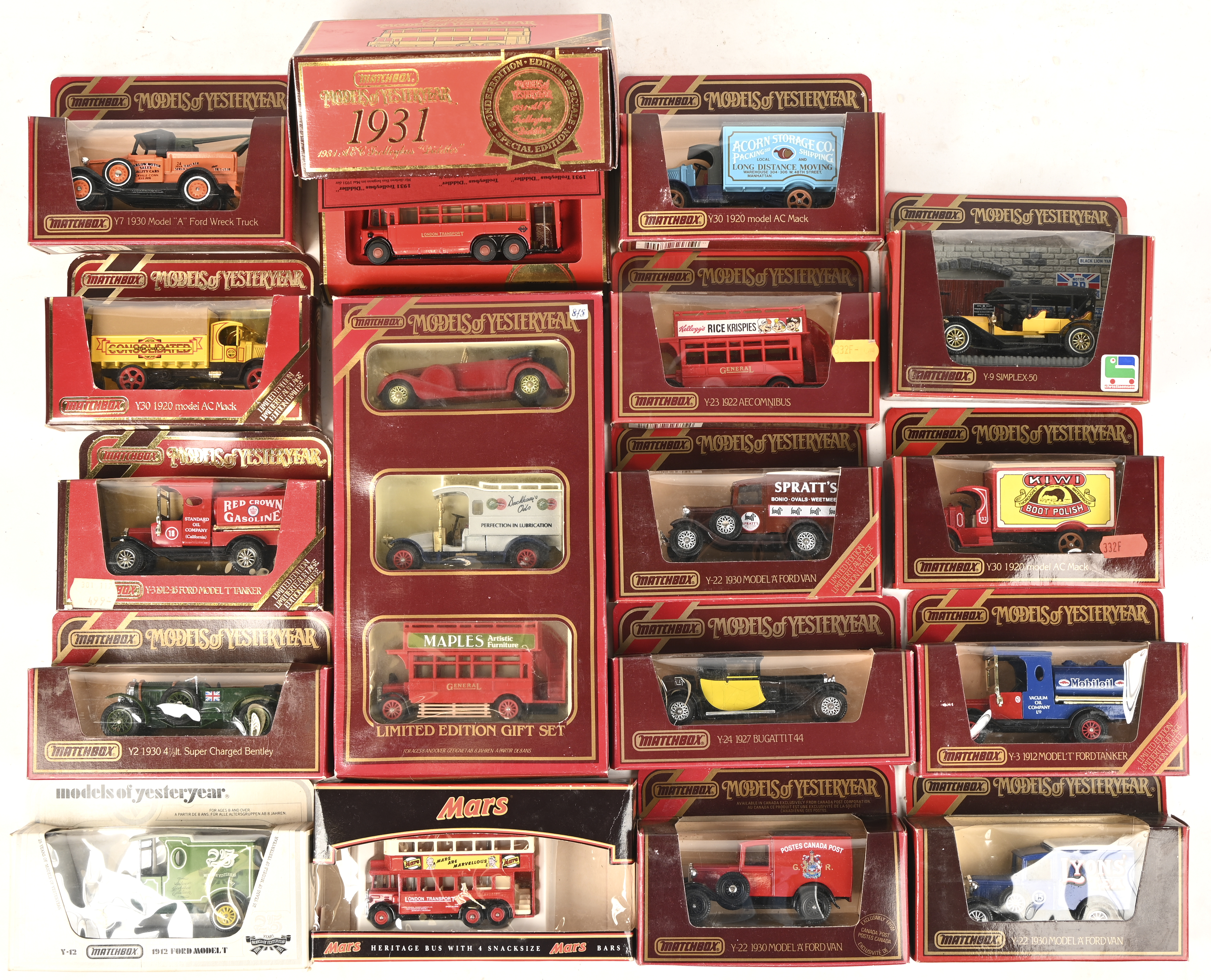 Een lot van 17 matchbox ‘Models of Yesteryear’. Voornamelijk Serie 1984 Een lot van 17 matchbox ‘Models of Yesteryear’. Voornamelijk Serie 1984.