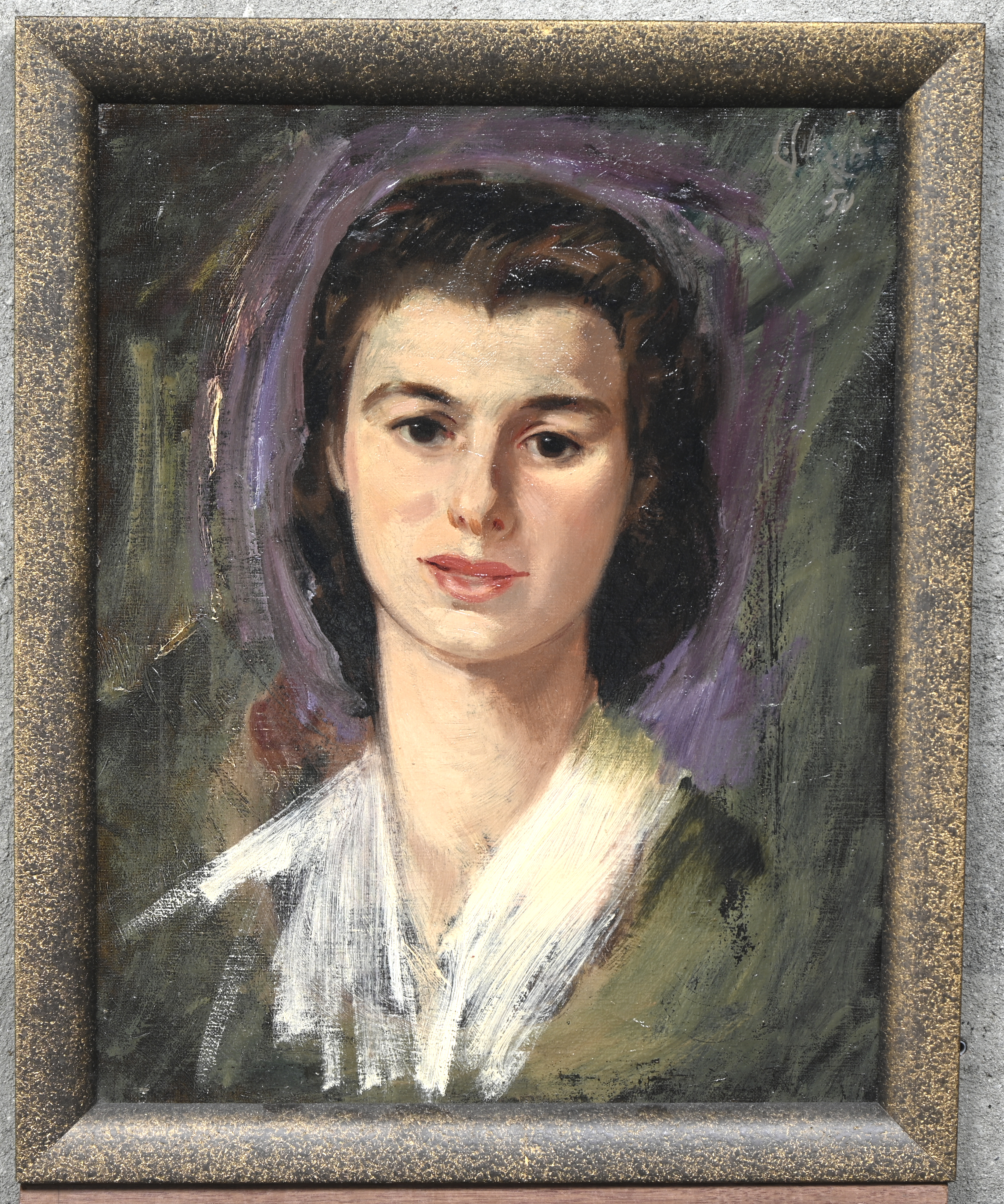 ‘Portret van een jonge vrouw’, olieverf op doek. Getekend L. Sebregts. Sebregts genoot zijn opleiding aan de Academie van Antwerpen en het NHISKA, bij Isidoor Opsomer en Albert Saverys ‘Portret van een jonge vrouw’, olieverf op doek. Getekend L. Sebregts. Sebregts genoot zijn opleiding aan de Academie van Antwerpen en het NHISKA, bij Isidoor Opsomer en Albert Saverys.