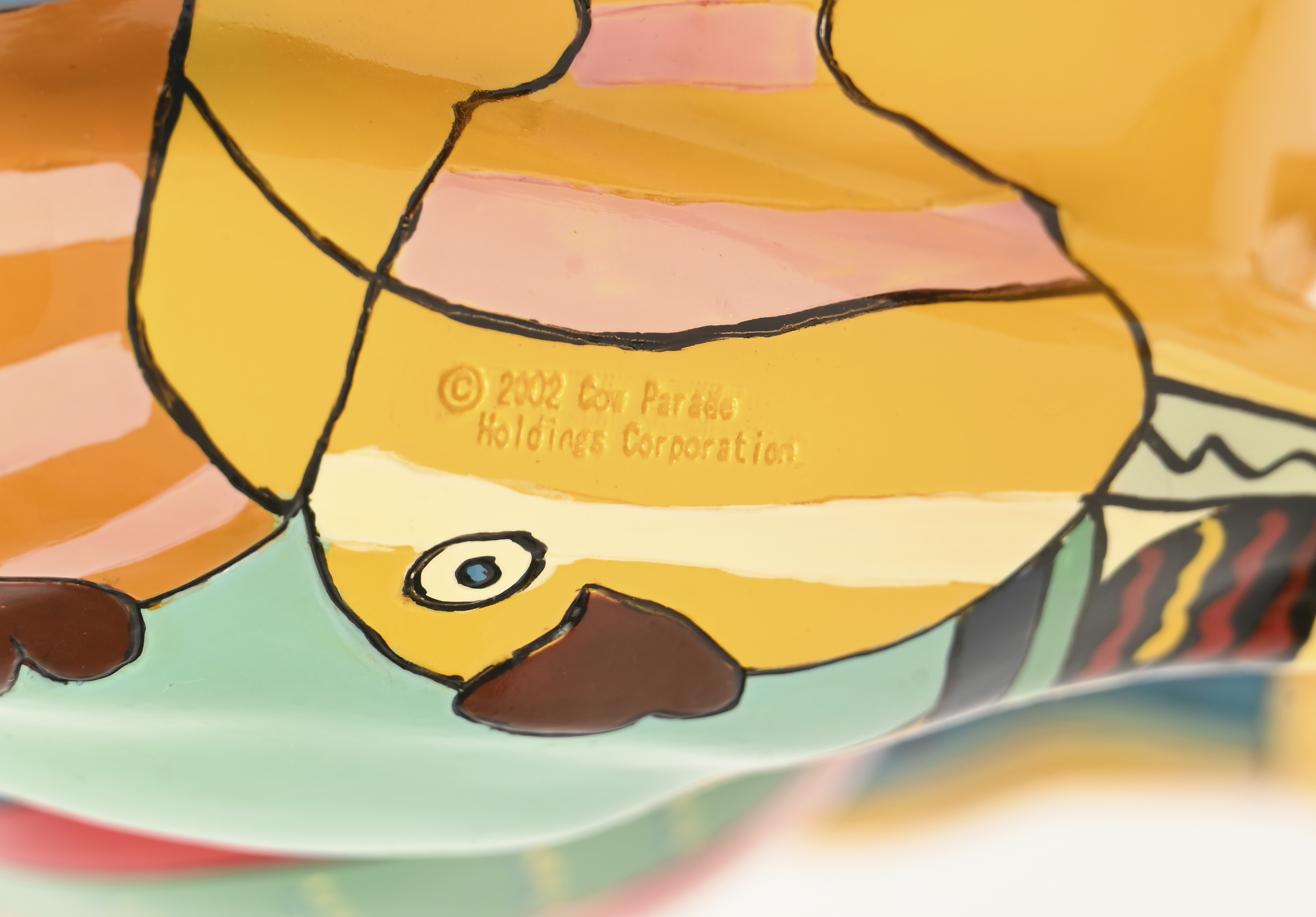 “Boca Bovine”. Een beeld van meerkleurig kunststof uit de reeks ‘Cow Parade’ naar het gelijknamige kunstproject. Ontwerp van Valter Morais, 2002 “Boca Bovine”. Een beeld van meerkleurig kunststof uit de reeks ‘Cow Parade’ naar het gelijknamige kunstproject. Ontwerp van Valter Morais, 2002.