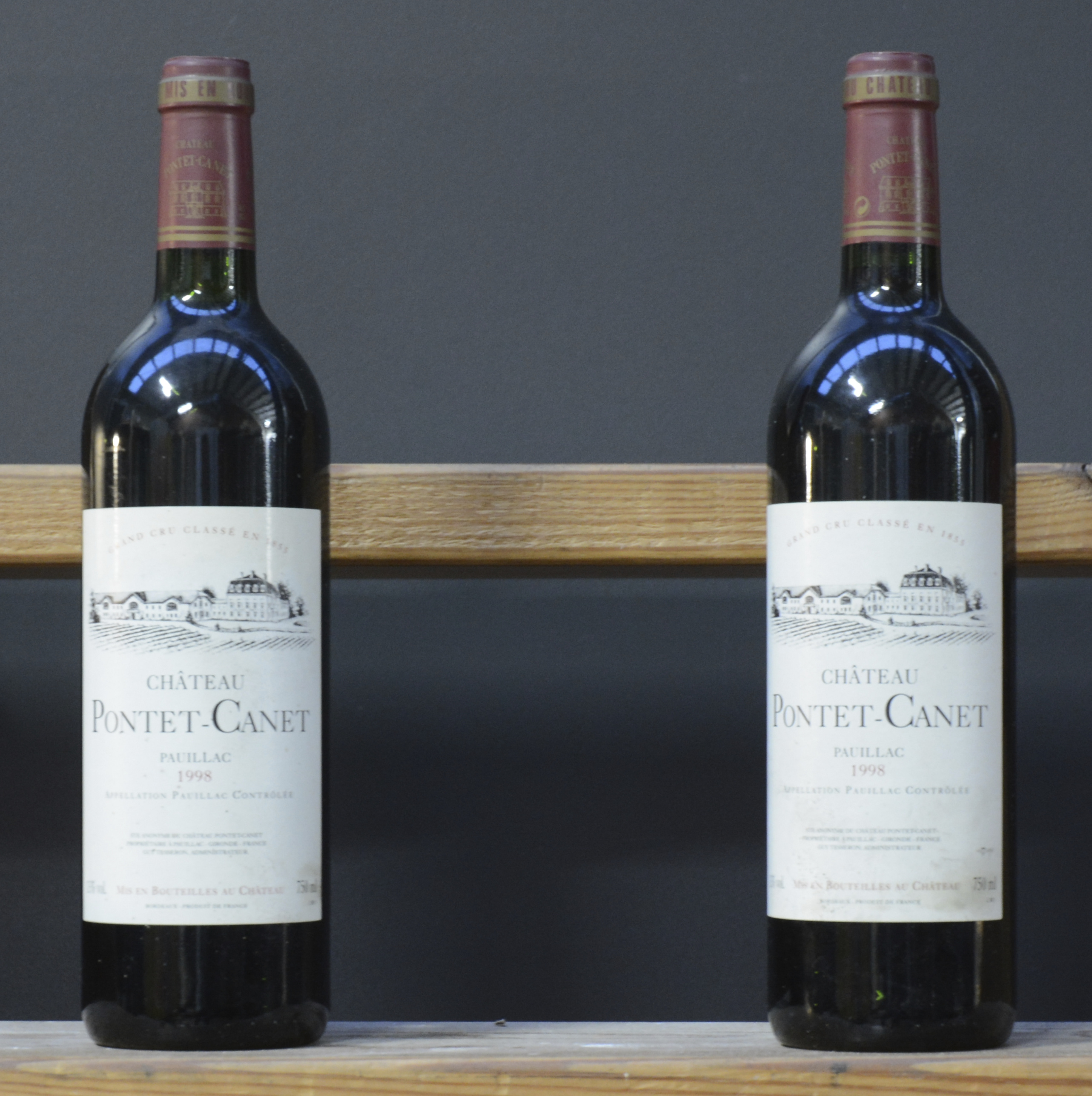 Ch. Pontet-Canet A.C. Pauillac 5e grand cru classé M.C Ch. Pontet-Canet A.C. Pauillac 5e grand cru classé M.C. 1998 aantal: 2 bt