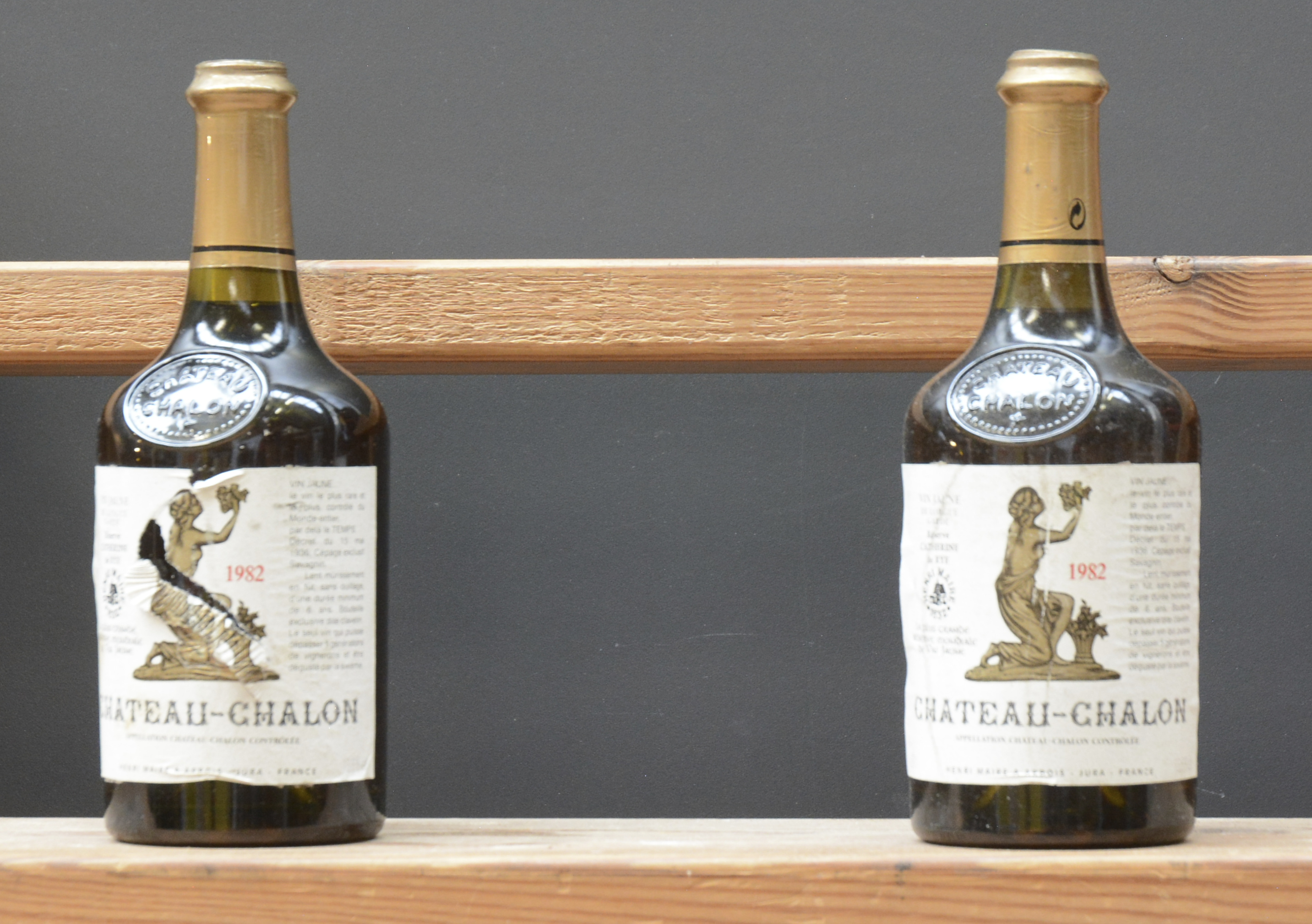 Château-Chalon Réserve Cathérine de Rye A.C. Château-Chalon Henri Maire, Ch. Montfort Arbois M.O Château-Chalon Réserve Cathérine de Rye A.C. Château-Chalon Henri Maire, Ch. Montfort Arbois M.O. 1982 aantal: 2 bt