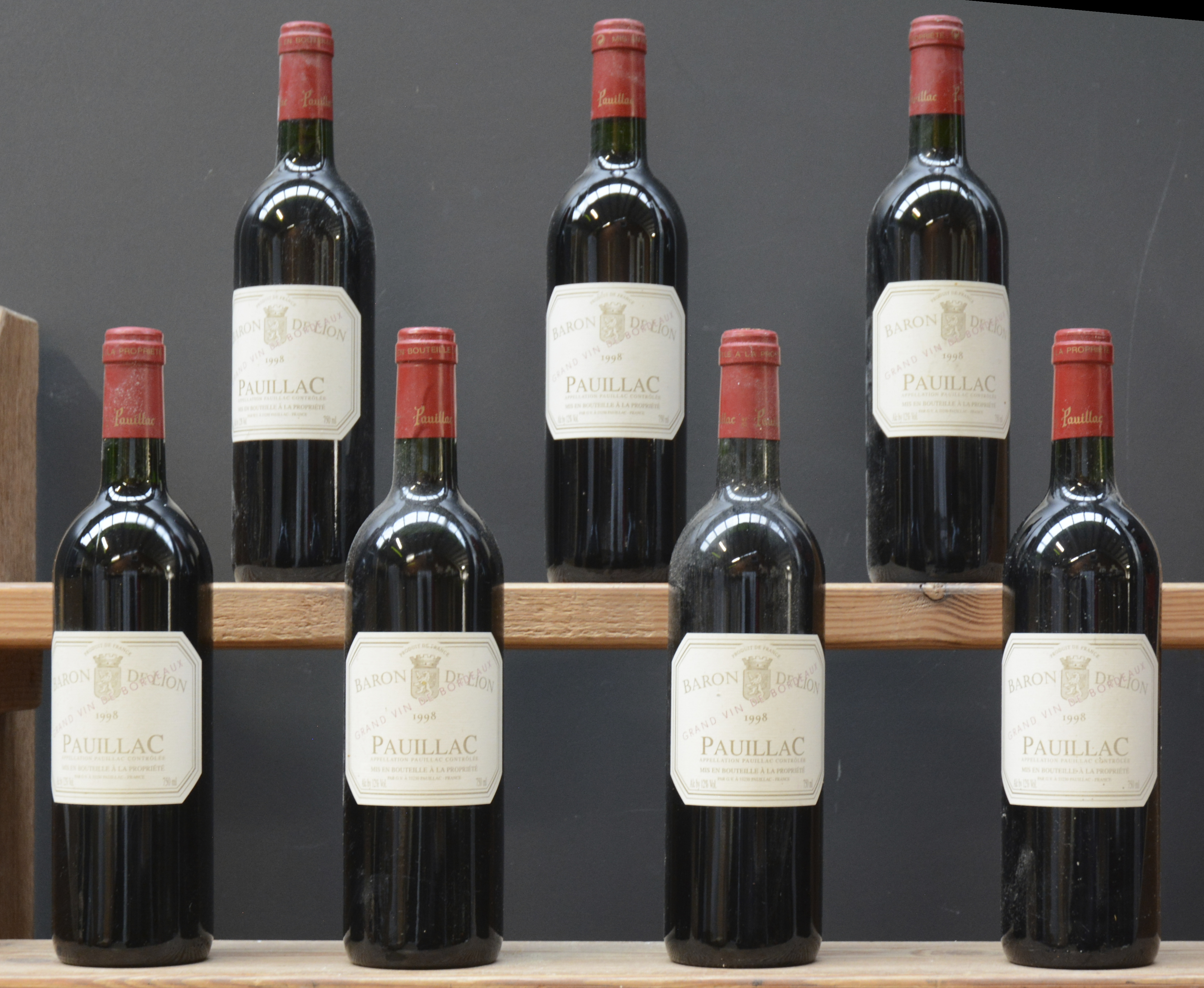 Baron de Lion A.C. Pauillac M.P Baron de Lion A.C. Pauillac M.P. 1998 aantal: 7 bt