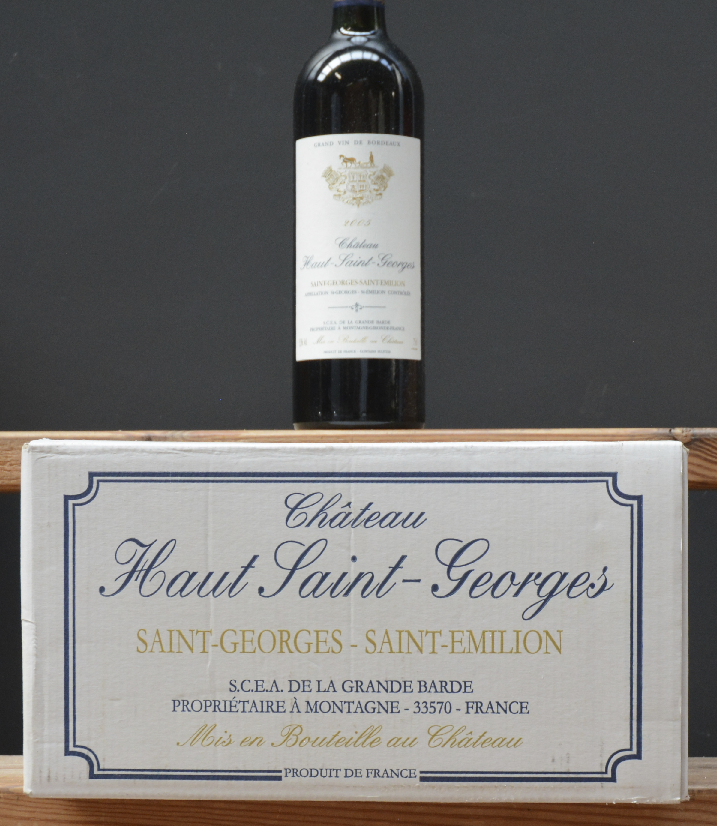 Ch. Haut-Saint-Georges A.C. St-Georges-St-Emilion M.C. O.D Ch. Haut-Saint-Georges A.C. St-Georges-St-Emilion M.C. O.D. 2005 aantal: 6 bt