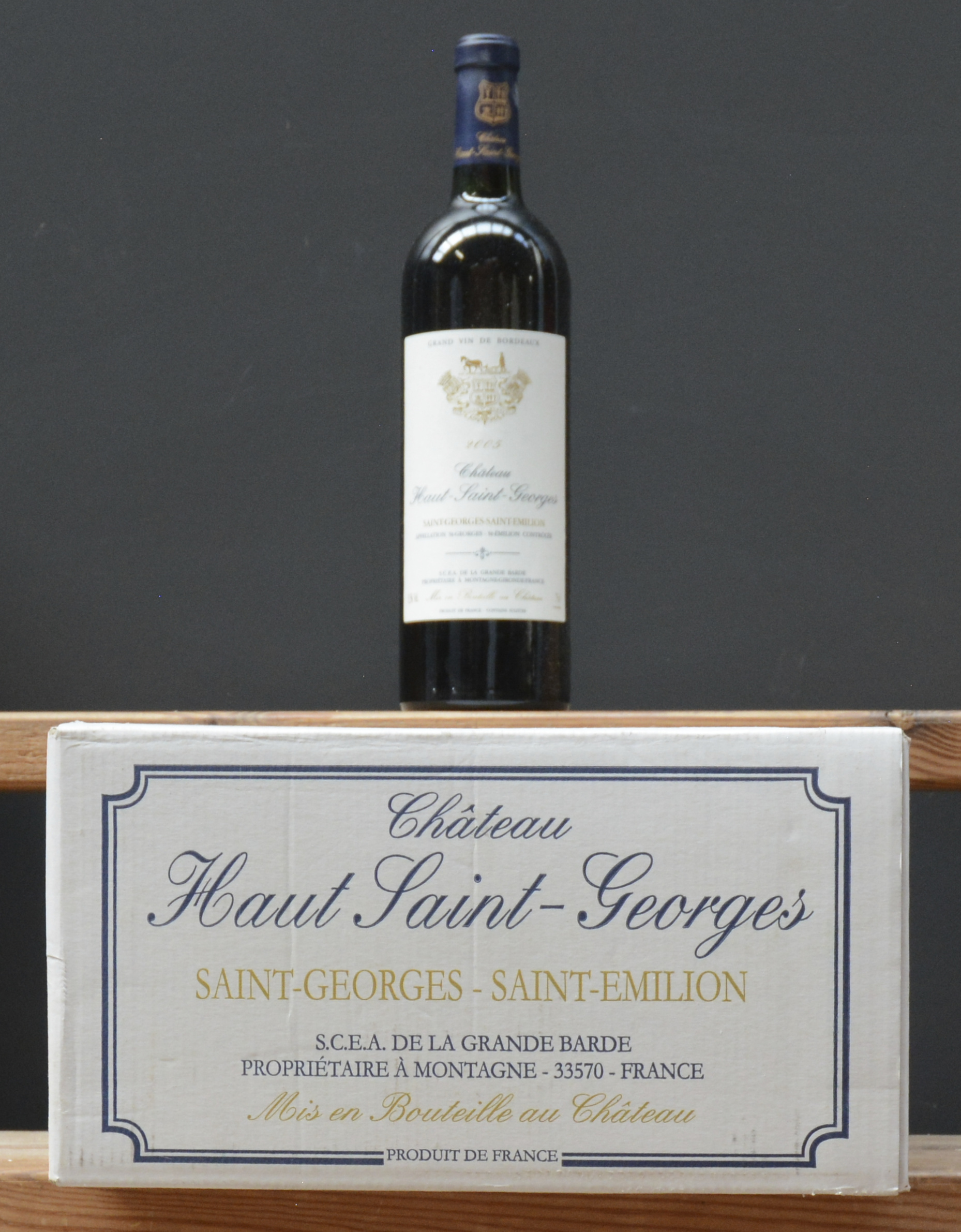Ch. Haut-Saint-Georges A.C. St-Georges-St-Emilion M.C. O.D Ch. Haut-Saint-Georges A.C. St-Georges-St-Emilion M.C. O.D. 2005 aantal: 6 bt