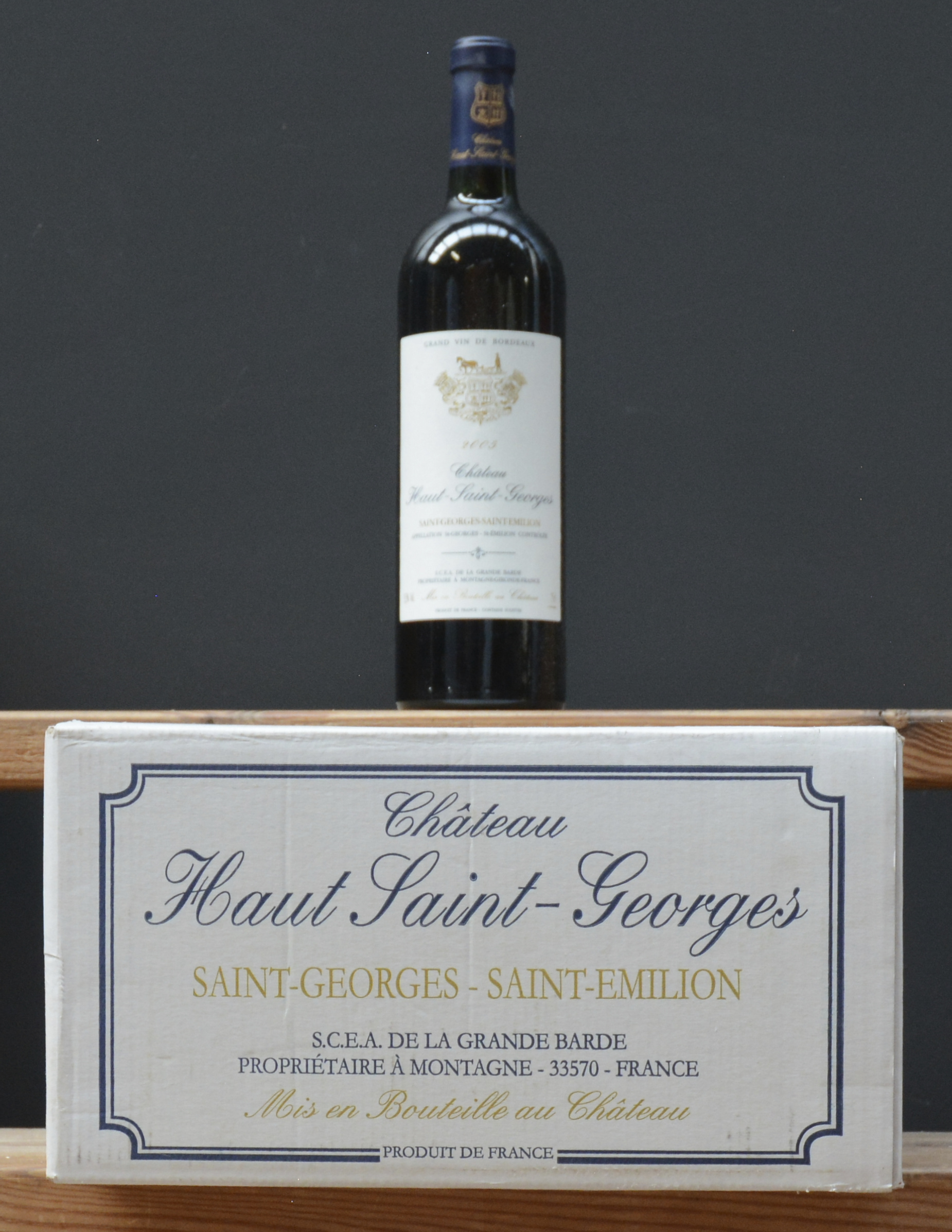 Ch. Haut-Saint-Georges A.C. St-Georges-St-Emilion M.C. O.D Ch. Haut-Saint-Georges A.C. St-Georges-St-Emilion M.C. O.D. 2005 aantal: 6 bt