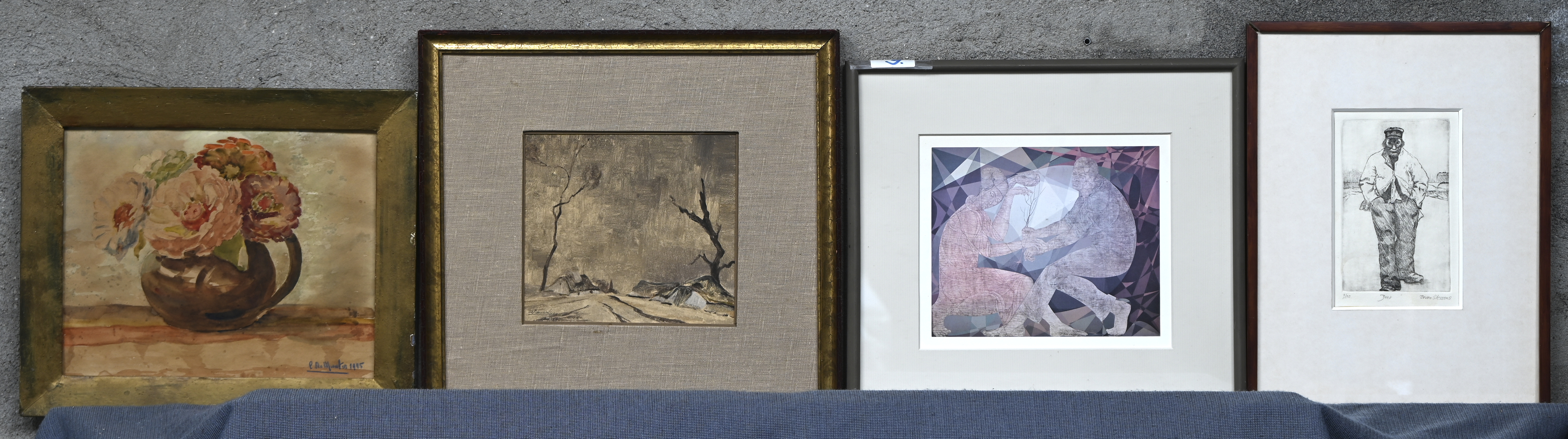 Een partij kaders bestaande uit grafiek, tekeningen en offset reproducties Een partij kaders bestaande uit grafiek, tekeningen en offset reproducties.