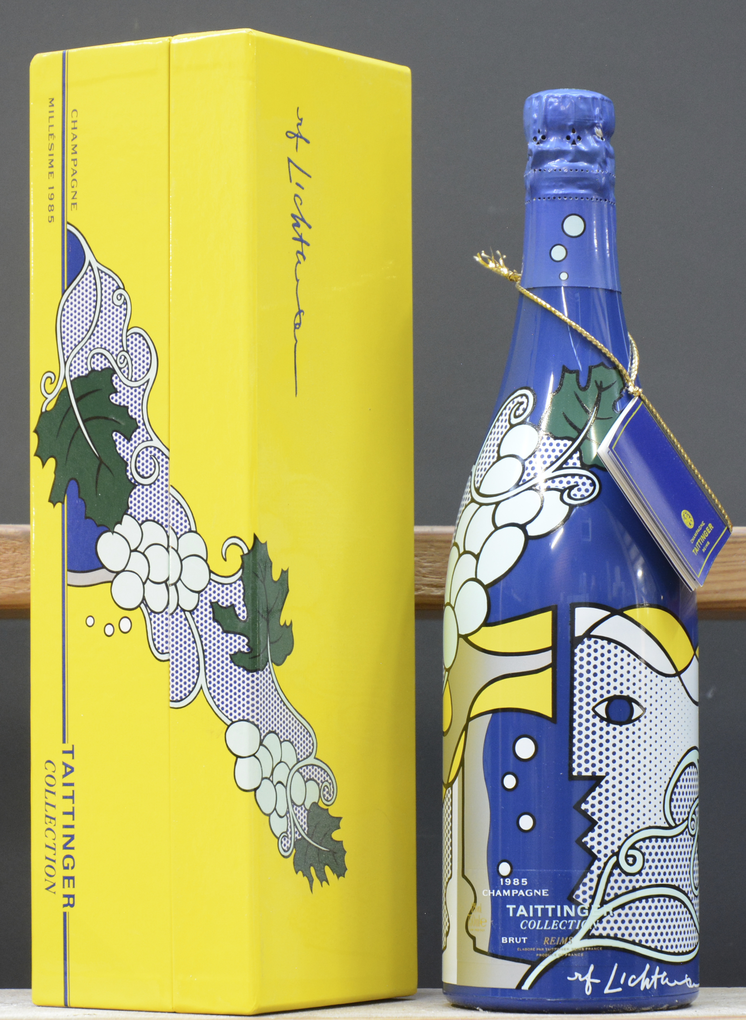 Taittinger Collection Champagne Brut Millésimé Creatie Roy Lichtenstein d.d. 1990 Grand cru Taittinger, Reims M.O. O.D Taittinger Collection Champagne Brut Millésimé Creatie Roy Lichtenstein d.d. 1990 Grand cru Taittinger, Reims M.O. O.D. 1985 aantal: 1 bt
