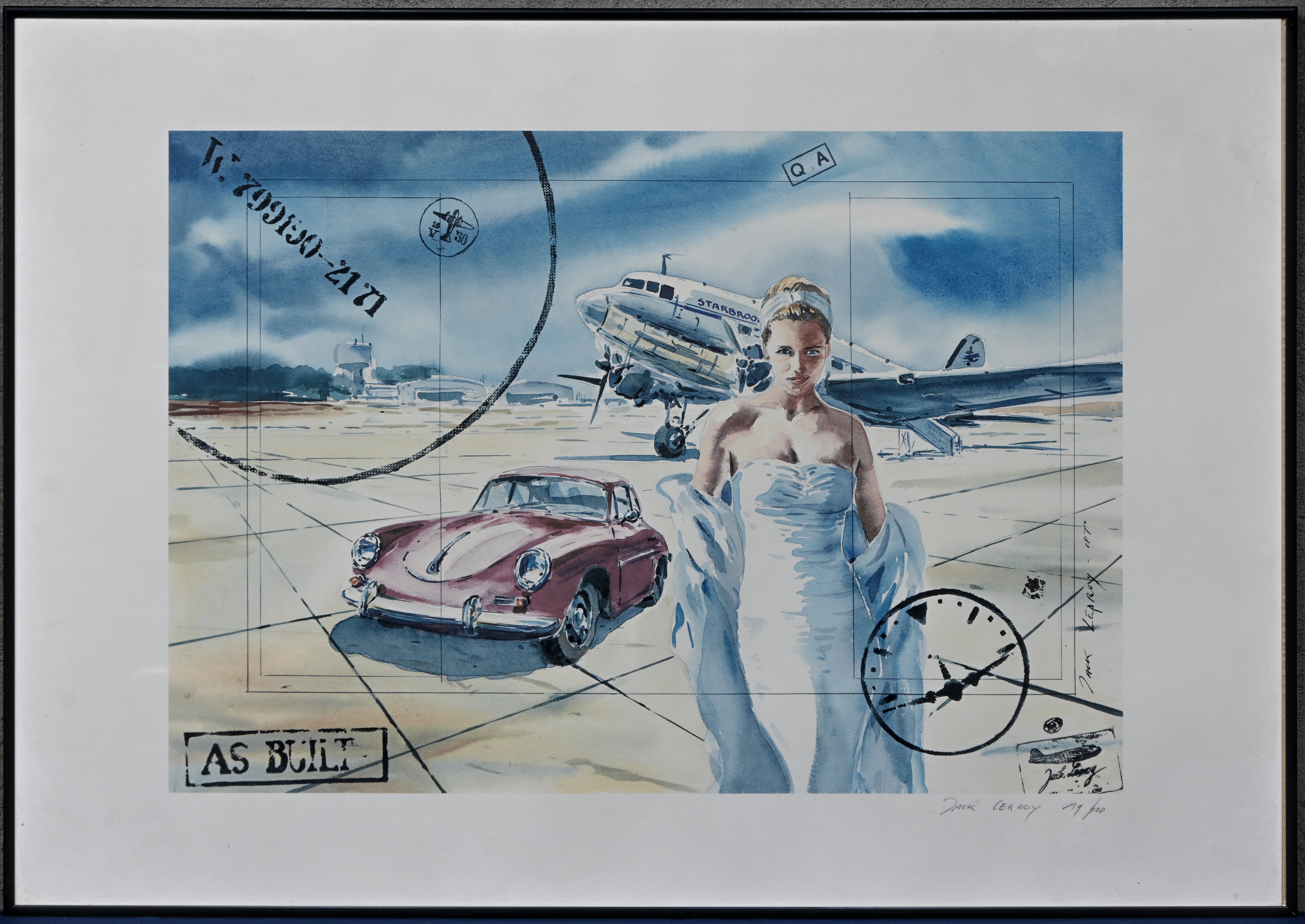 ‘Le mariage’, een seriegrafie in kleuren. Getekend Jack Leroy, nr. 19 uit een oplage van 100 exemplaren ‘Le mariage’, een seriegrafie in kleuren. Getekend Jack Leroy, nr. 19 uit een oplage van 100 exemplaren.