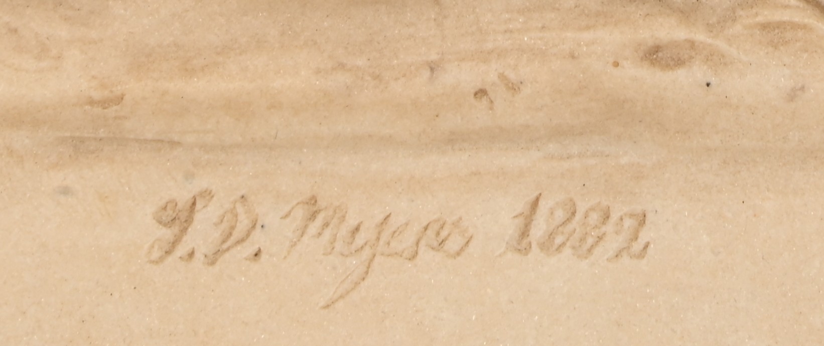 Plaquette van marmercomposiet naar een origineel uit de XIXde eeuw. Allegorie op de lente Plaquette van marmercomposiet naar een origineel uit de XIXde eeuw. Allegorie op de lente.