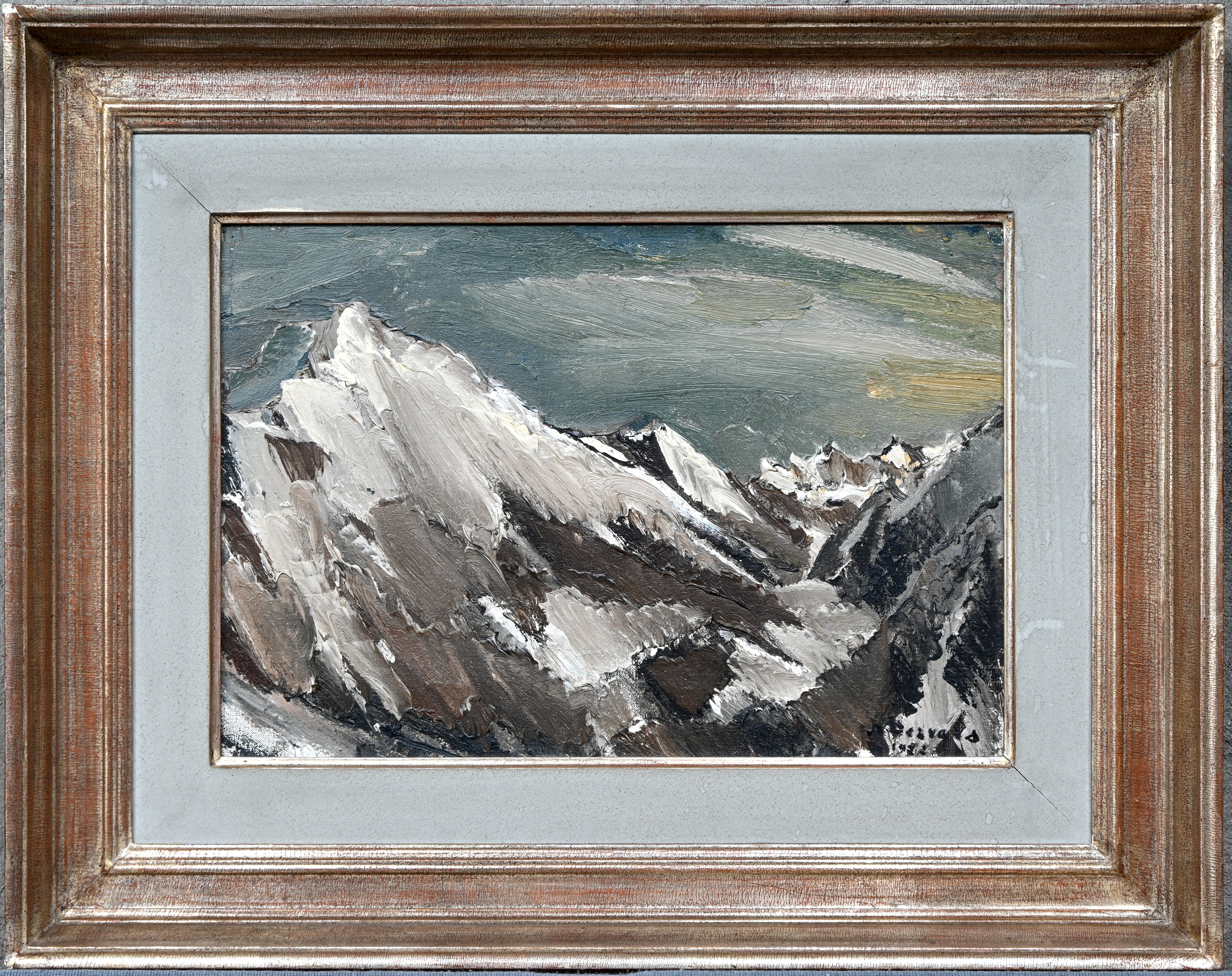 “Engadin 1952. Alpenzicht”. Olieverf op doek. Gesigneerd. Tentonstelling KMSK Antwerpen 1970 “Engadin 1952. Alpenzicht”. Olieverf op doek. Gesigneerd. Tentonstelling KMSK Antwerpen 1970.