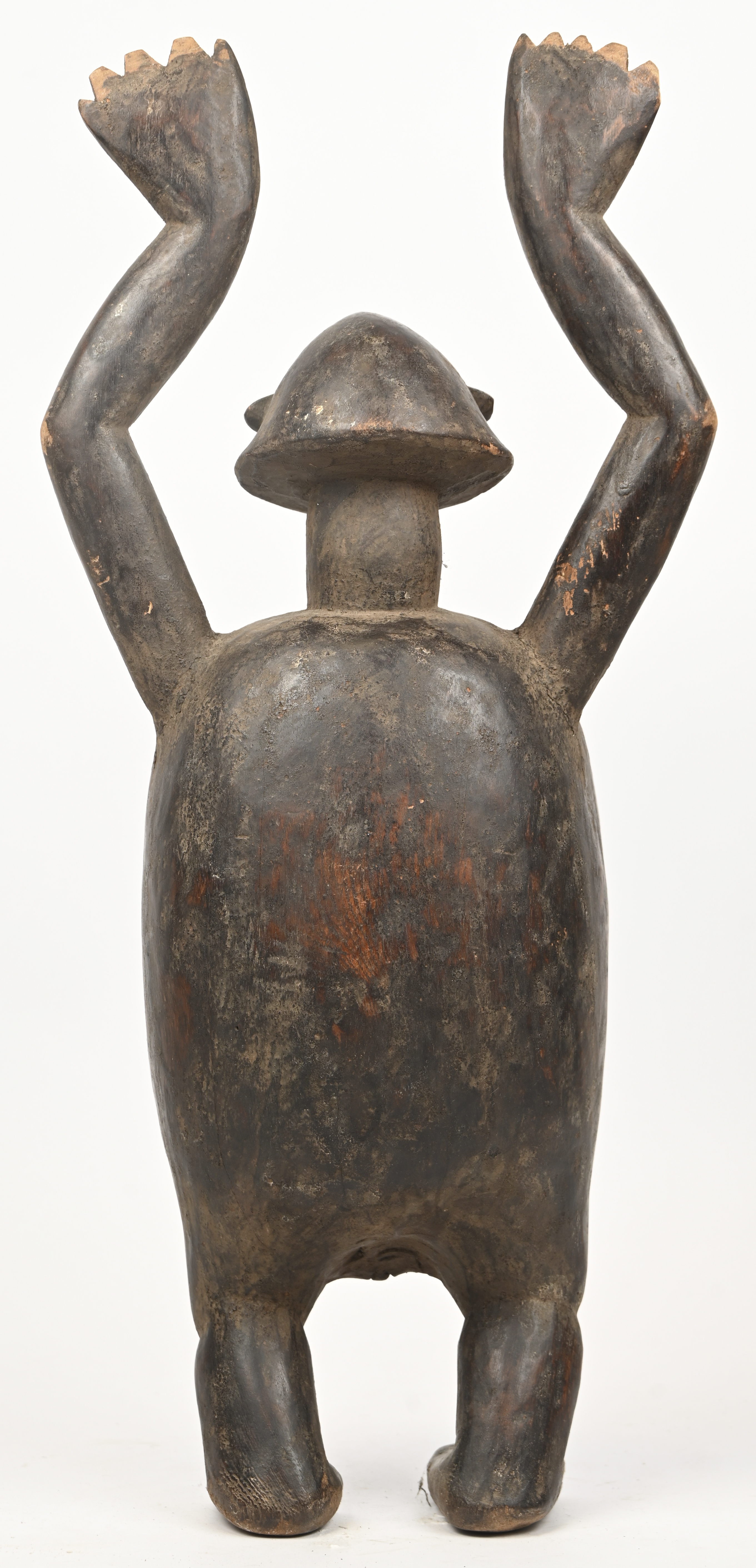 Een muziekinstrument in de vorm van een antropomorfe schildpad Een muziekinstrument in de vorm van een antropomorfe schildpad.