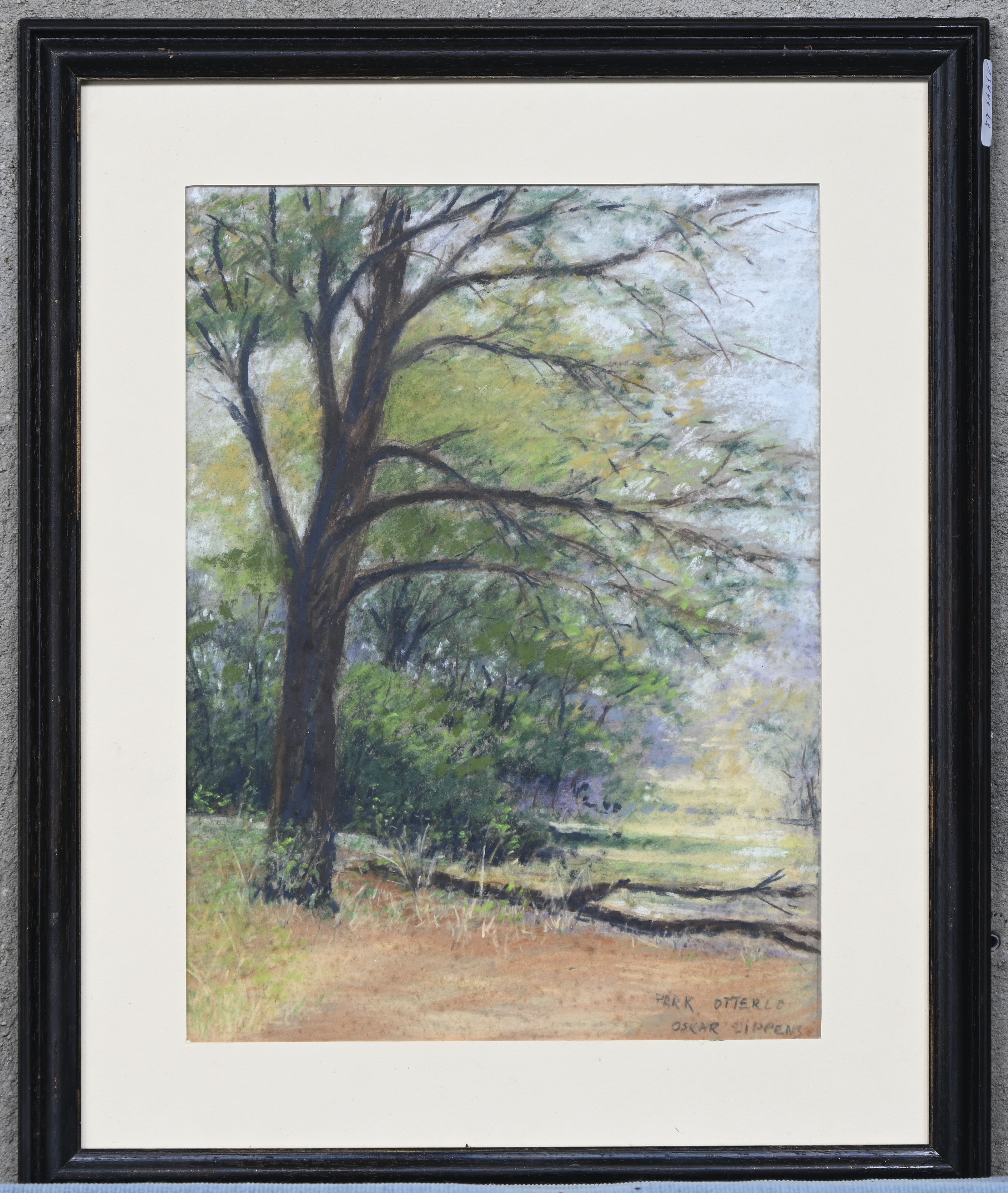 “Park Otterlo”. Aquarel. Gesigneerd “Park Otterlo”. Aquarel. Gesigneerd.