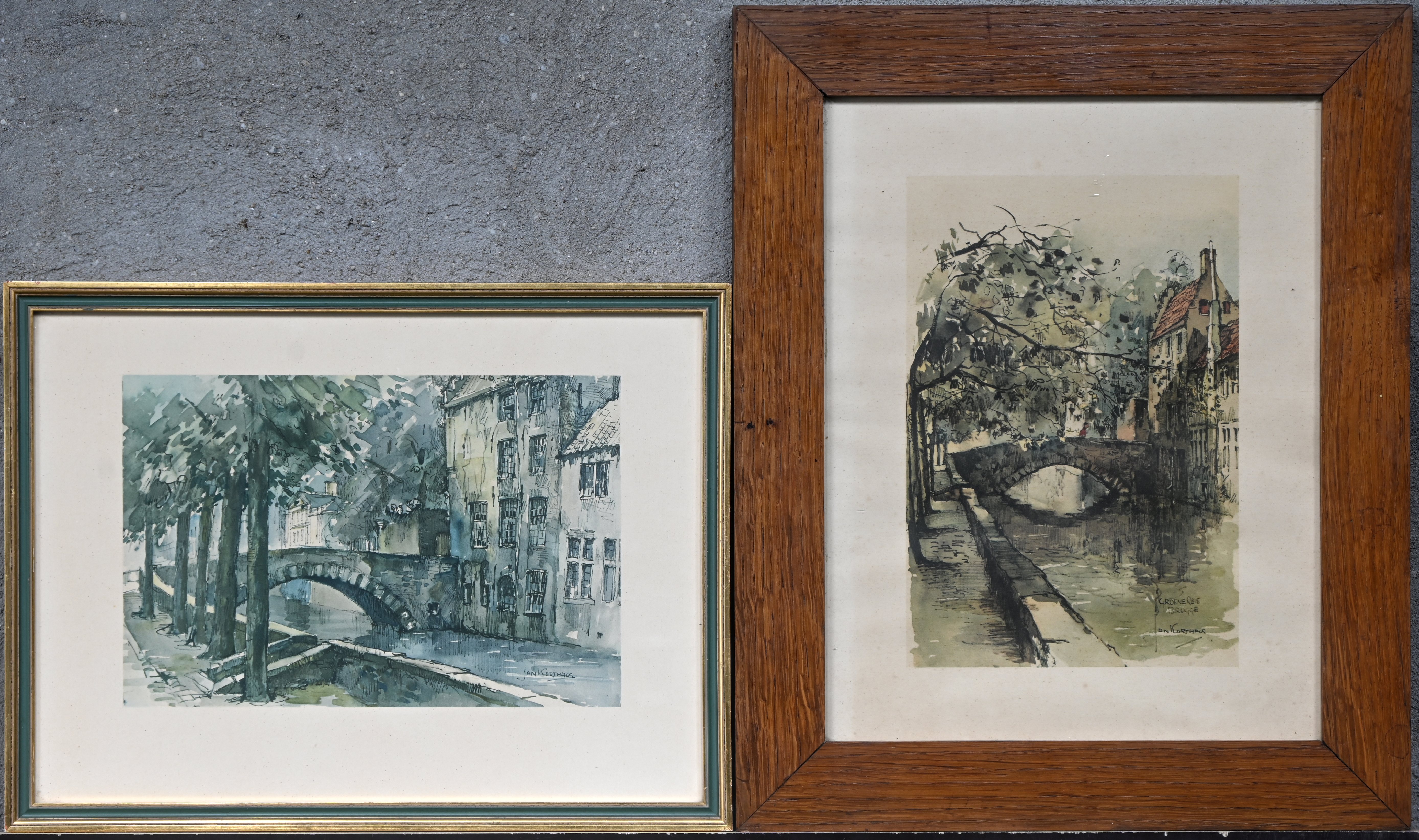 Een lot van twee ingekaderde reproducties naar het werk van Jan Korthals Een lot van twee ingekaderde reproducties naar het werk van Jan Korthals.