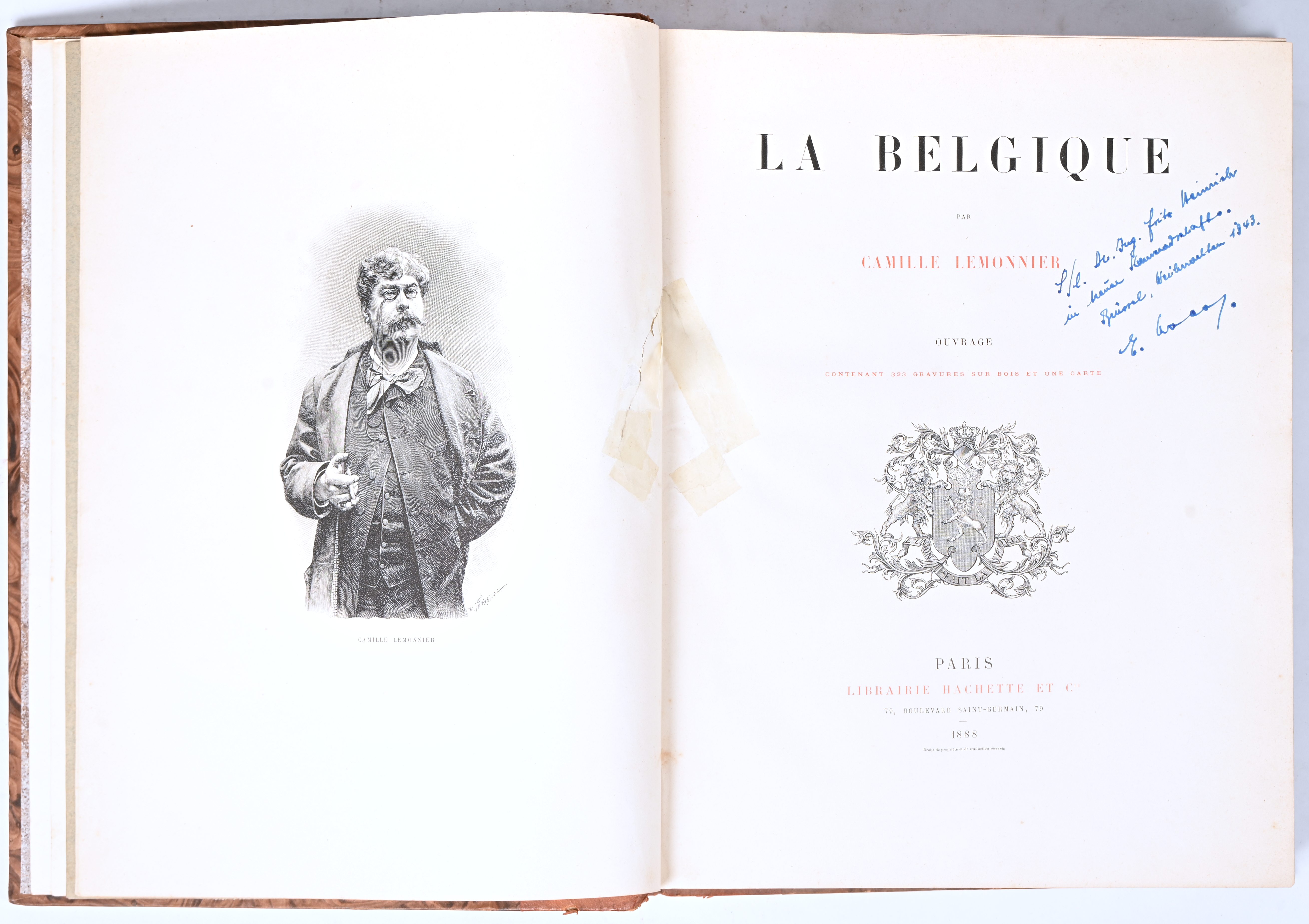 ‘La Belgique par Camille Lemonnier. 323 gravuren. 1888 Paris ‘La Belgique par Camille Lemonnier. 323 gravuren. 1888 Paris.