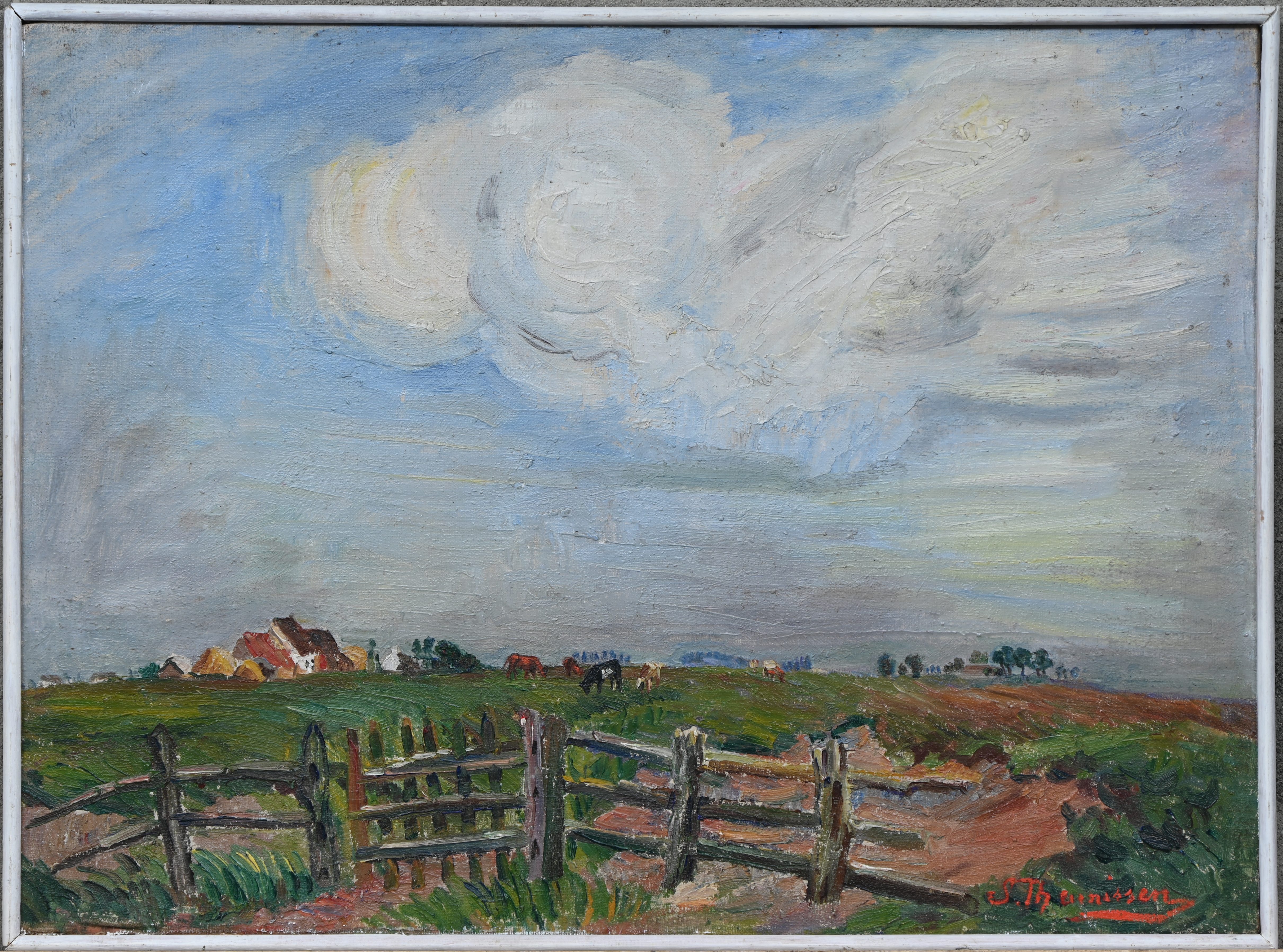 ‘Bachten de Kuppe’, een impasto olieverfschilderij op doek. Gesigneerd ‘Bachten de Kuppe’, een impasto olieverfschilderij op doek. Gesigneerd.