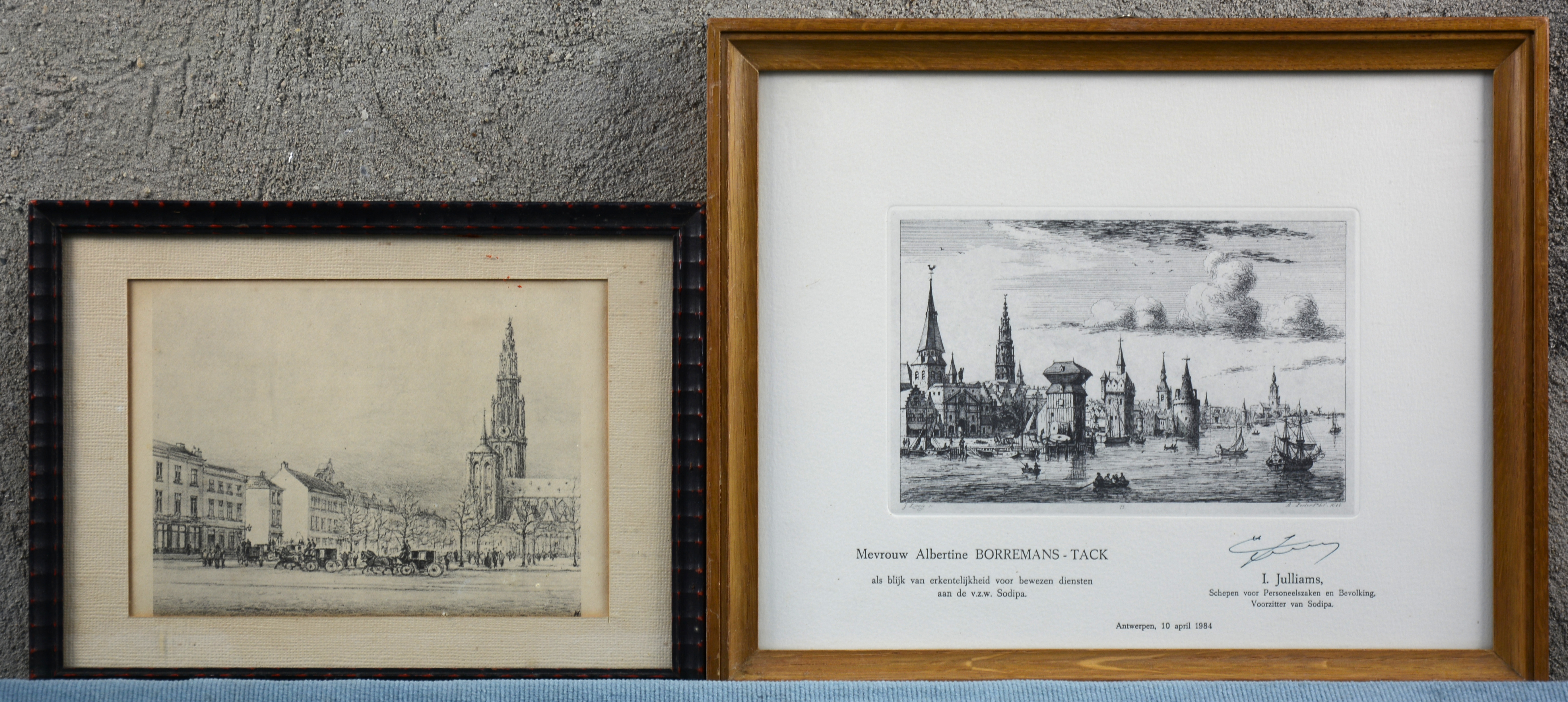 Een gravure naar Linnig en een reproductie Een gravure naar Linnig en een reproductie.