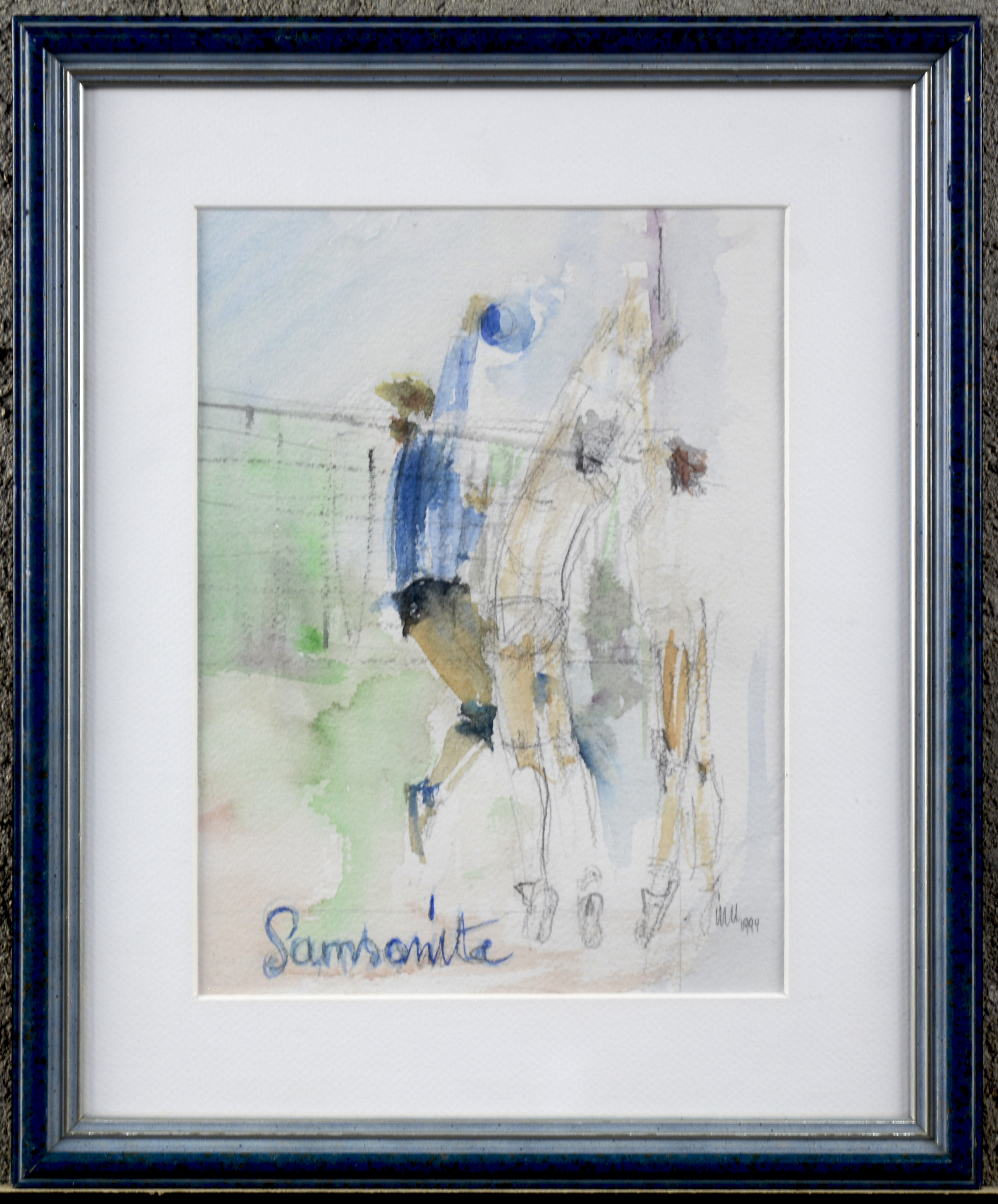 “Samsonite”. Aquarel. Gesigneerd en gedateerd 1994 “Samsonite”. Aquarel. Gesigneerd en gedateerd 1994.