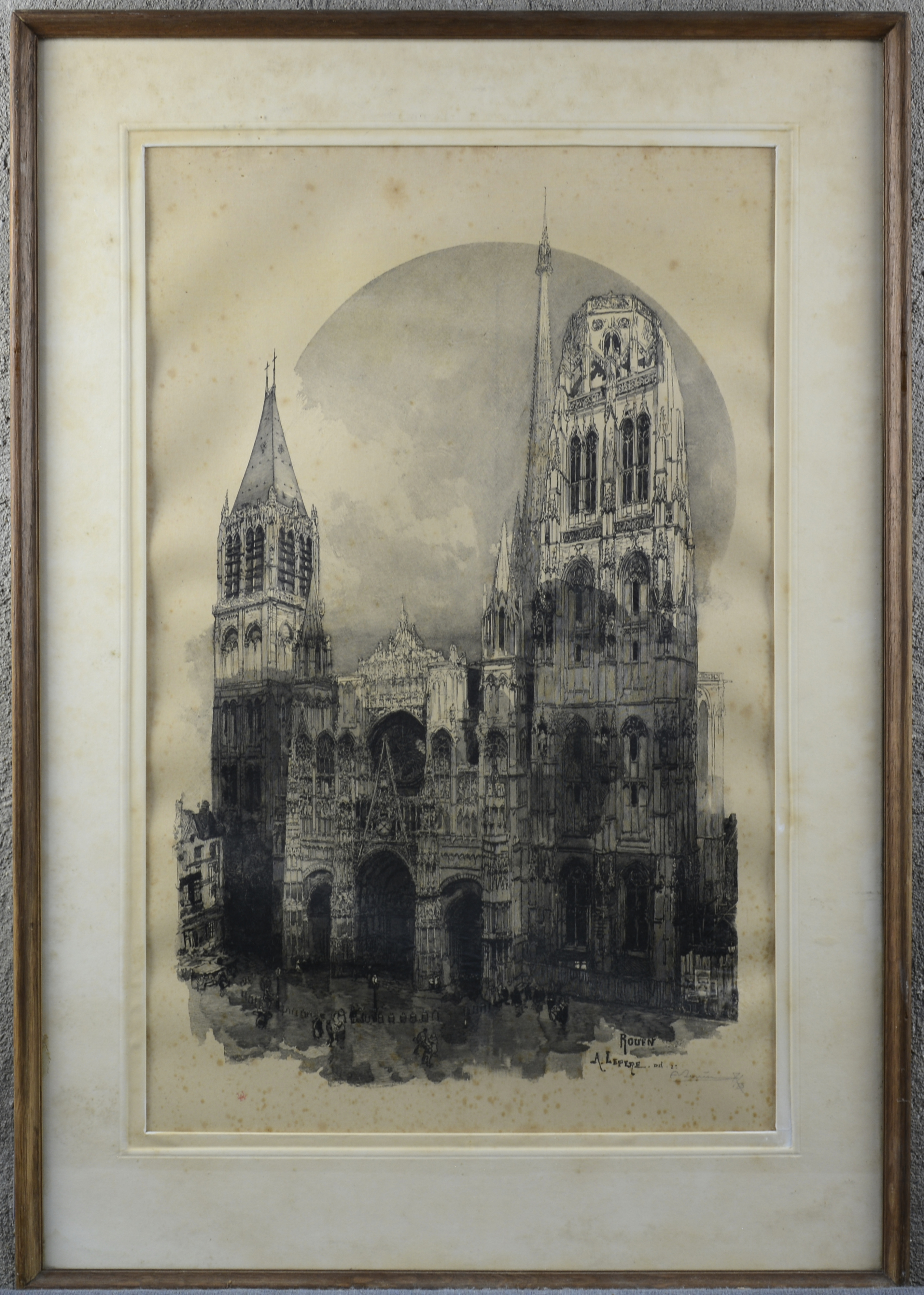 “Rouen”. Een ets. Gesigneerd binnen en buiten de plaat en genummerd 7/50 “Rouen”. Een ets. Gesigneerd binnen en buiten de plaat en genummerd 7/50.