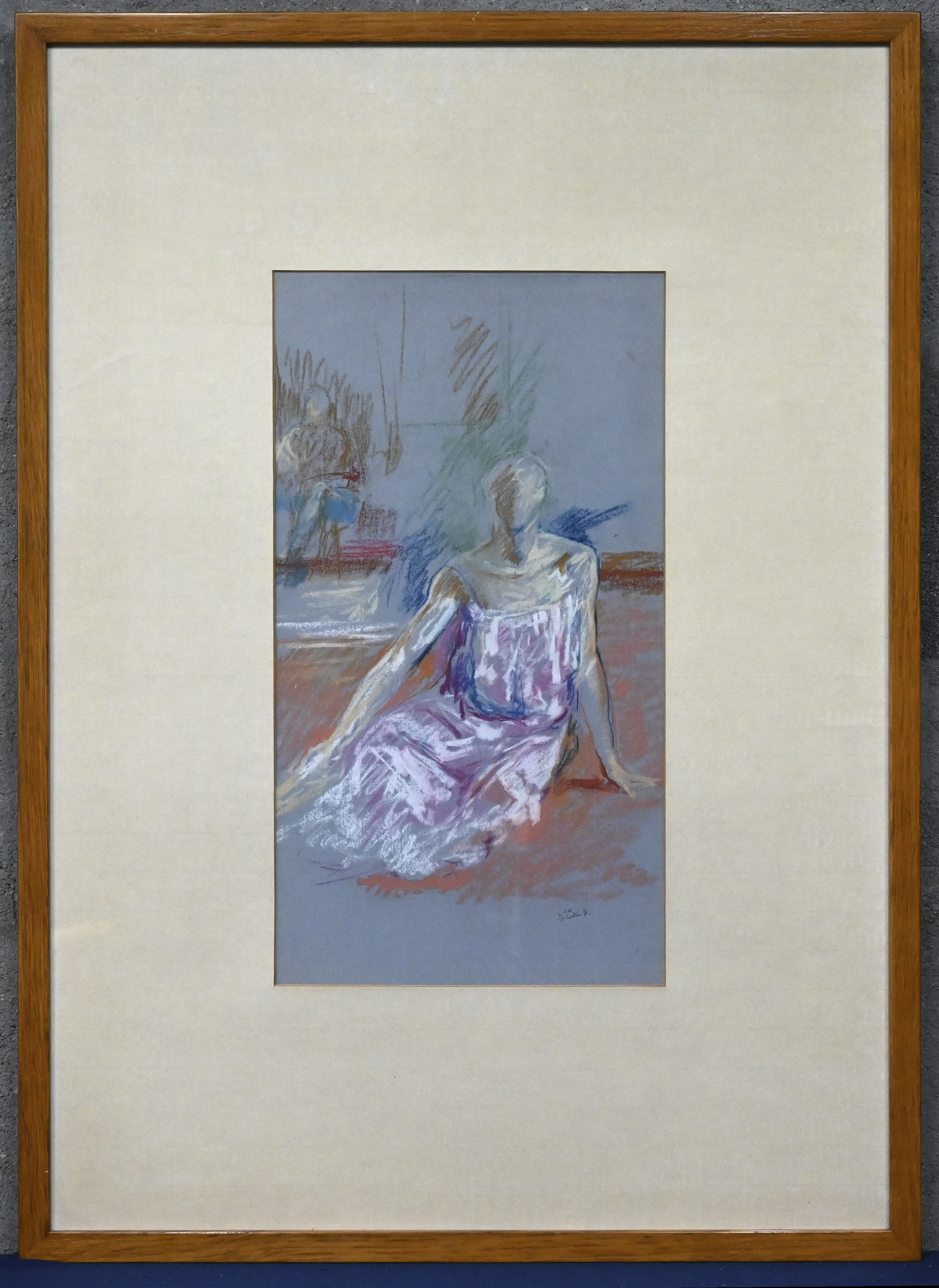 “Zittende jonge vrouw”. Pastel op papier. Gesigneerd en gedateerd 1978 “Zittende jonge vrouw”. Pastel op papier. Gesigneerd en gedateerd 1978.