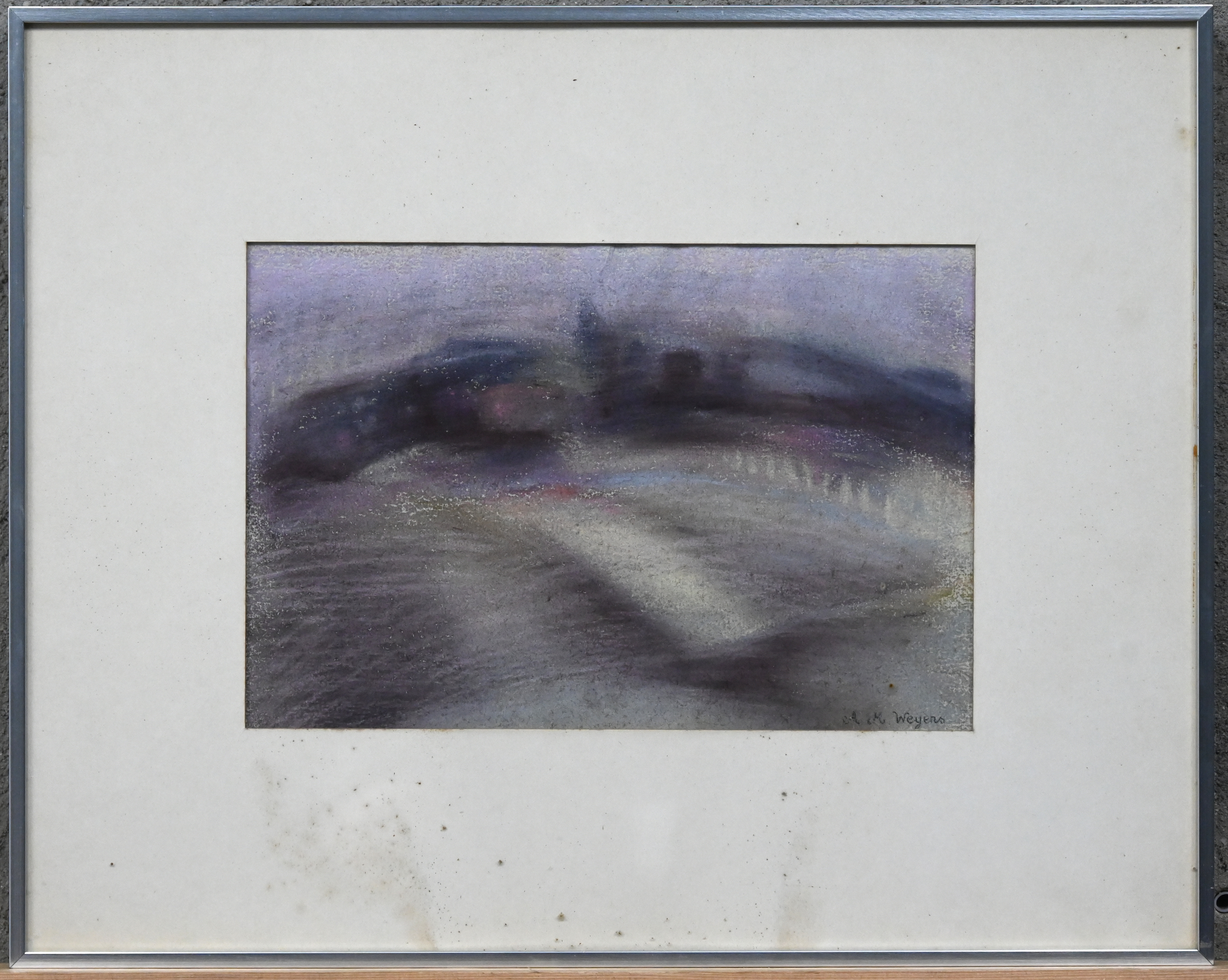 “Beweging”. Pastel op papier. Gesigneerd “Beweging”. Pastel op papier. Gesigneerd.