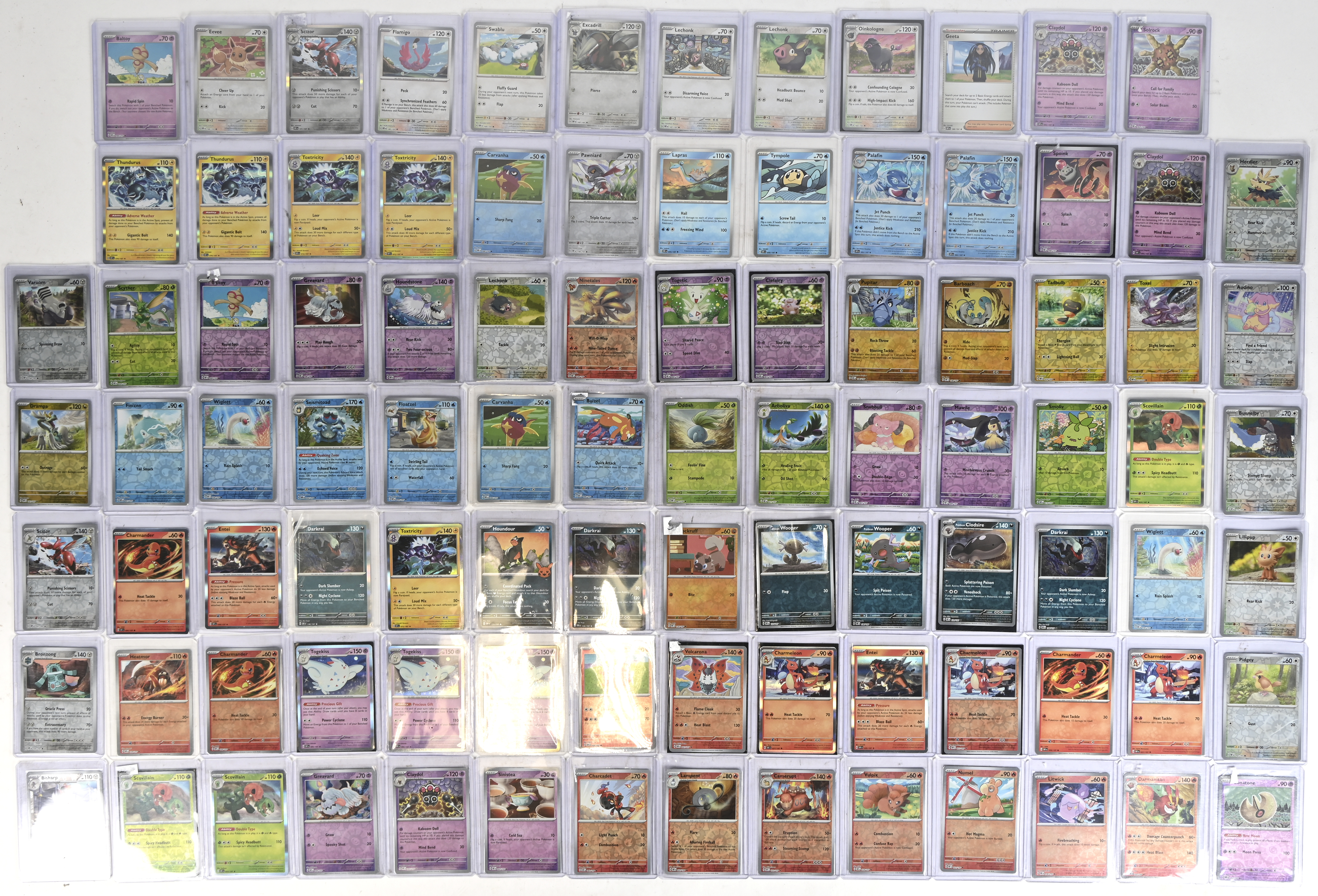 Een lot van 95 Pokémon kaarten: Set G OBF EN: Scarlet & Violet—Obsidian Flames Een lot van 95 Pokémon kaarten: Set G OBF EN: Scarlet & Violet—Obsidian Flames.