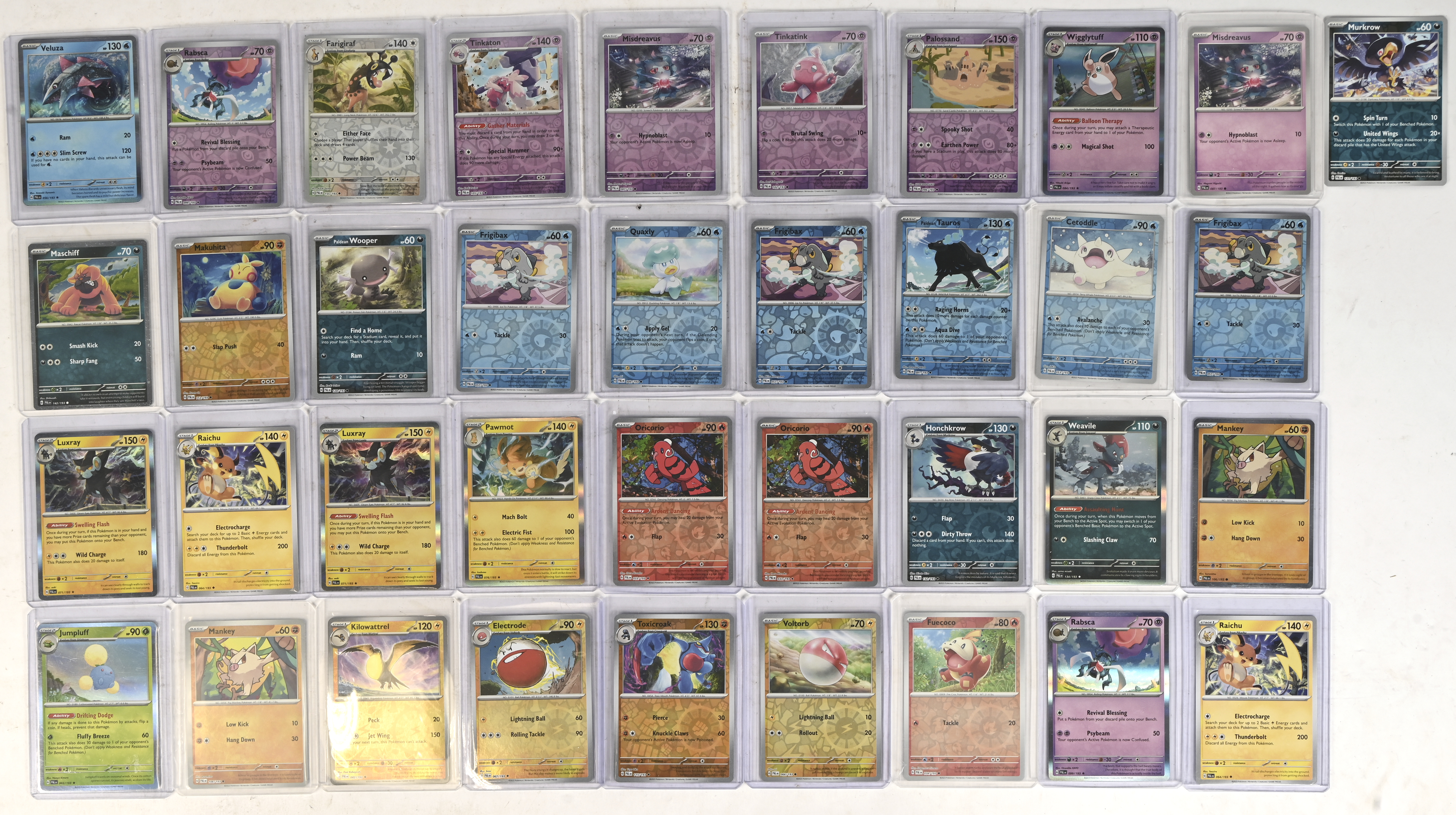 Een lot van 37 Pokémon kaarten: Set G JTG EN: Scarlet & Violet—Paldea Evolved 1 Een lot van 37 Pokémon kaarten: Set G JTG EN: Scarlet & Violet—Paldea Evolved