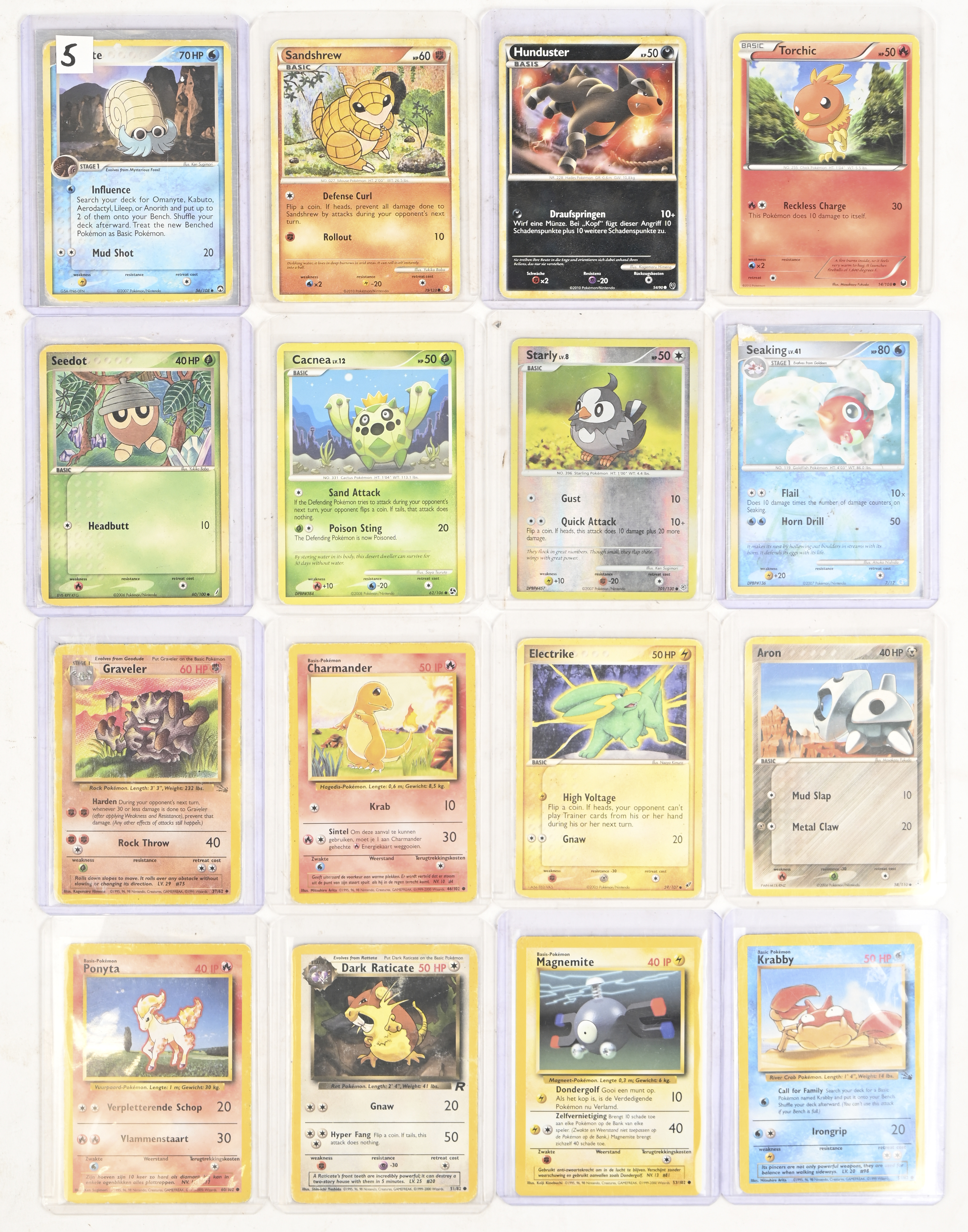 Een lot van +-16 Pokémon kaarten: Verschillende sets van jaren 1999 - 2012 Een lot van +-16 Pokémon kaarten: Verschillende sets van jaren 1999 - 2012.
