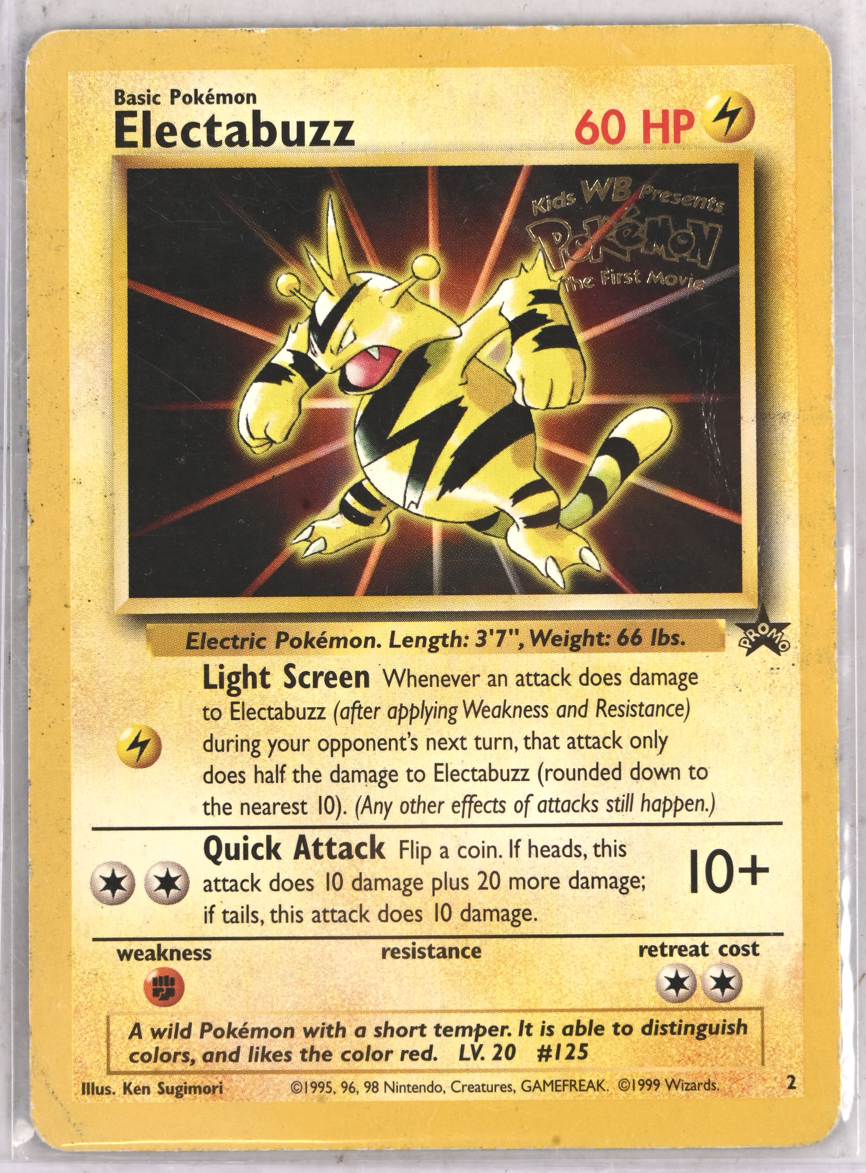 Electabuzz (Movie Promo) - WoTC Promo (PR) ‘2’ played Electabuzz (Movie Promo) - WoTC Promo (PR) ‘2’ played.