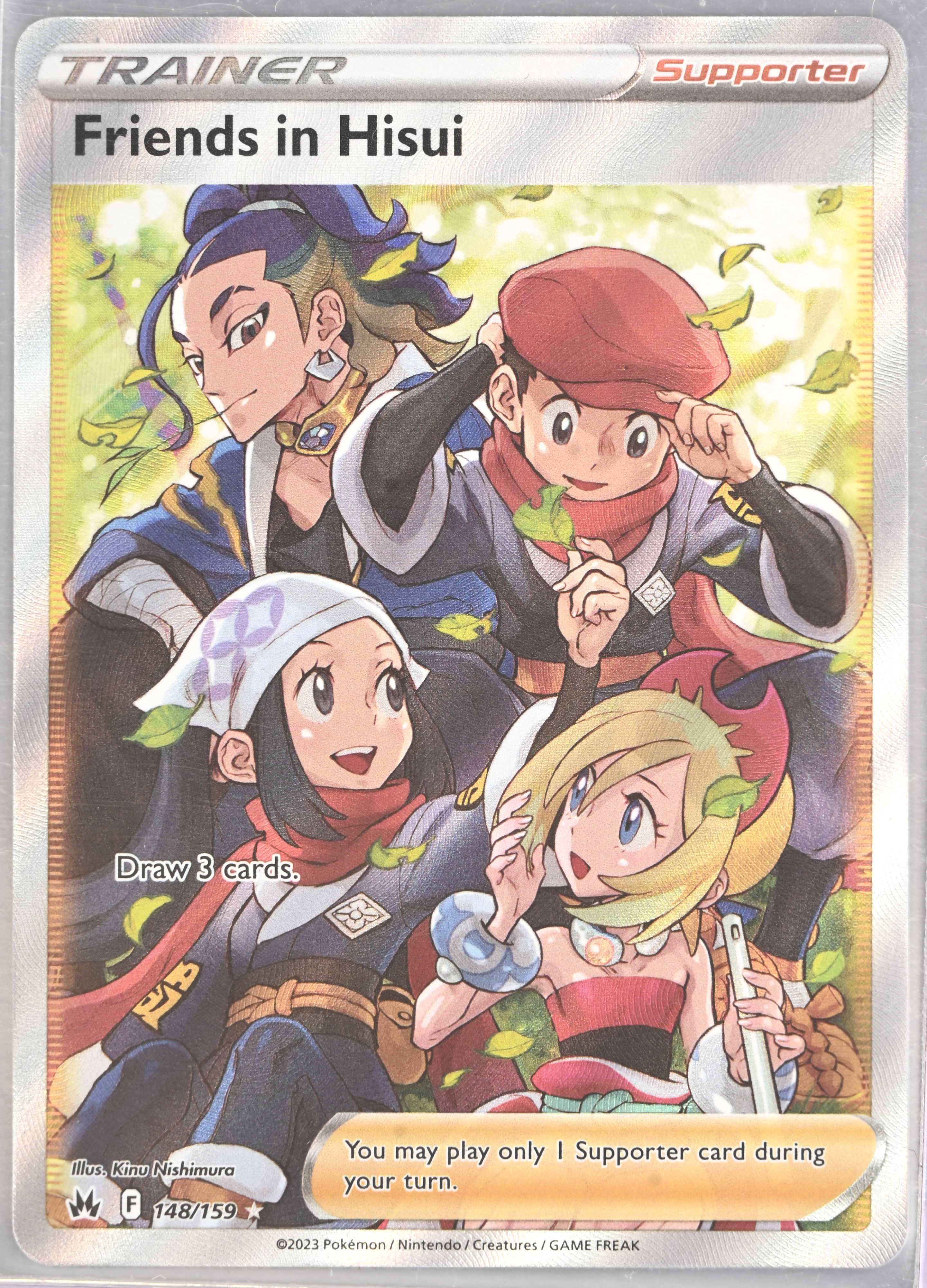 Friends in Hisui (Full Art) - SWSH: Crown Zenith (CRZ) 148/159 Mint Friends in Hisui (Full Art) - SWSH: Crown Zenith (CRZ) 148/159 Mint.