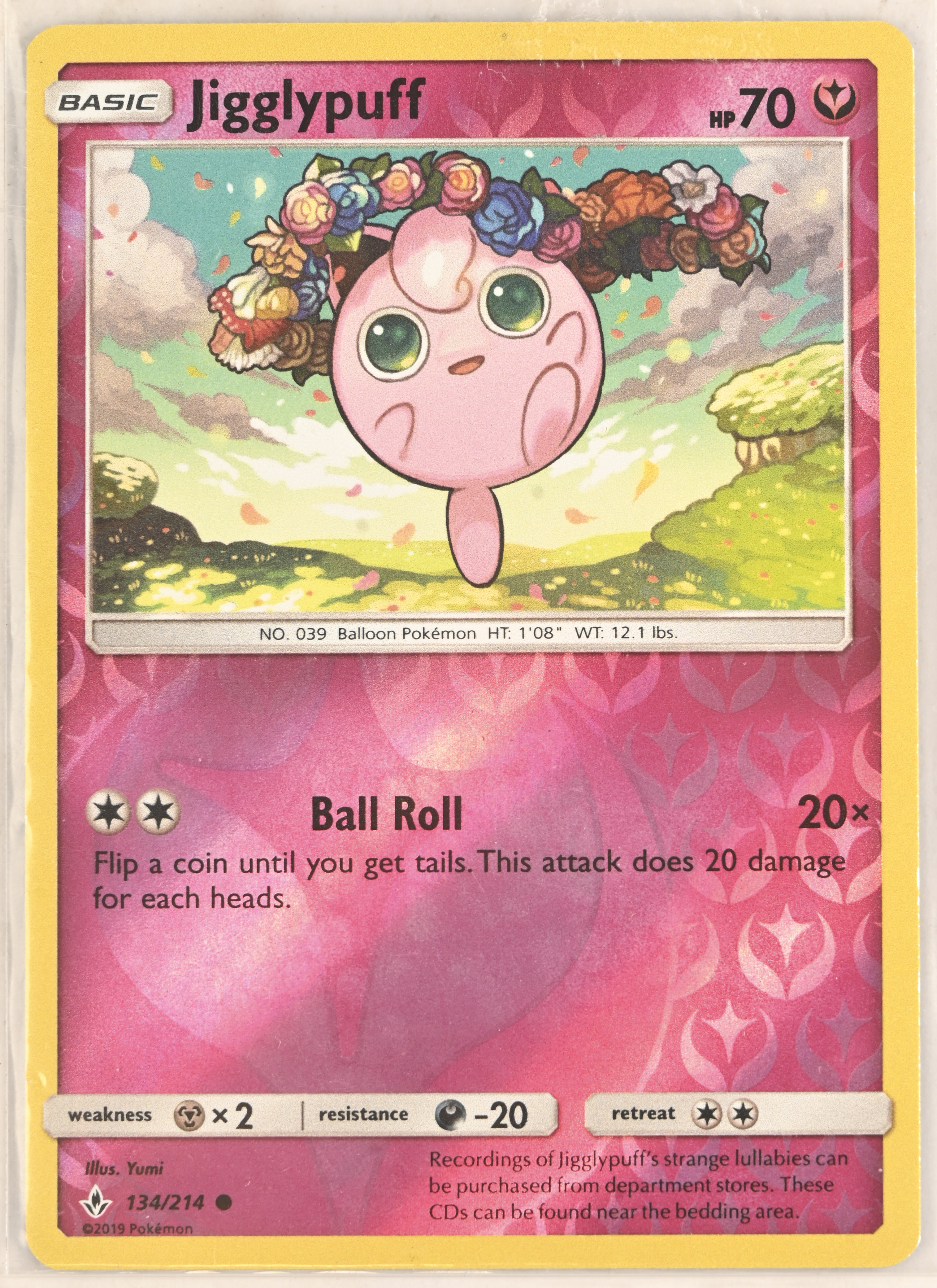 Jigglypuff - SM - Unbroken Bonds (SM10) 134/214 / Common Reverse Holofoil Jigglypuff - SM - Unbroken Bonds (SM10) 134/214 / Common Reverse Holofoil.