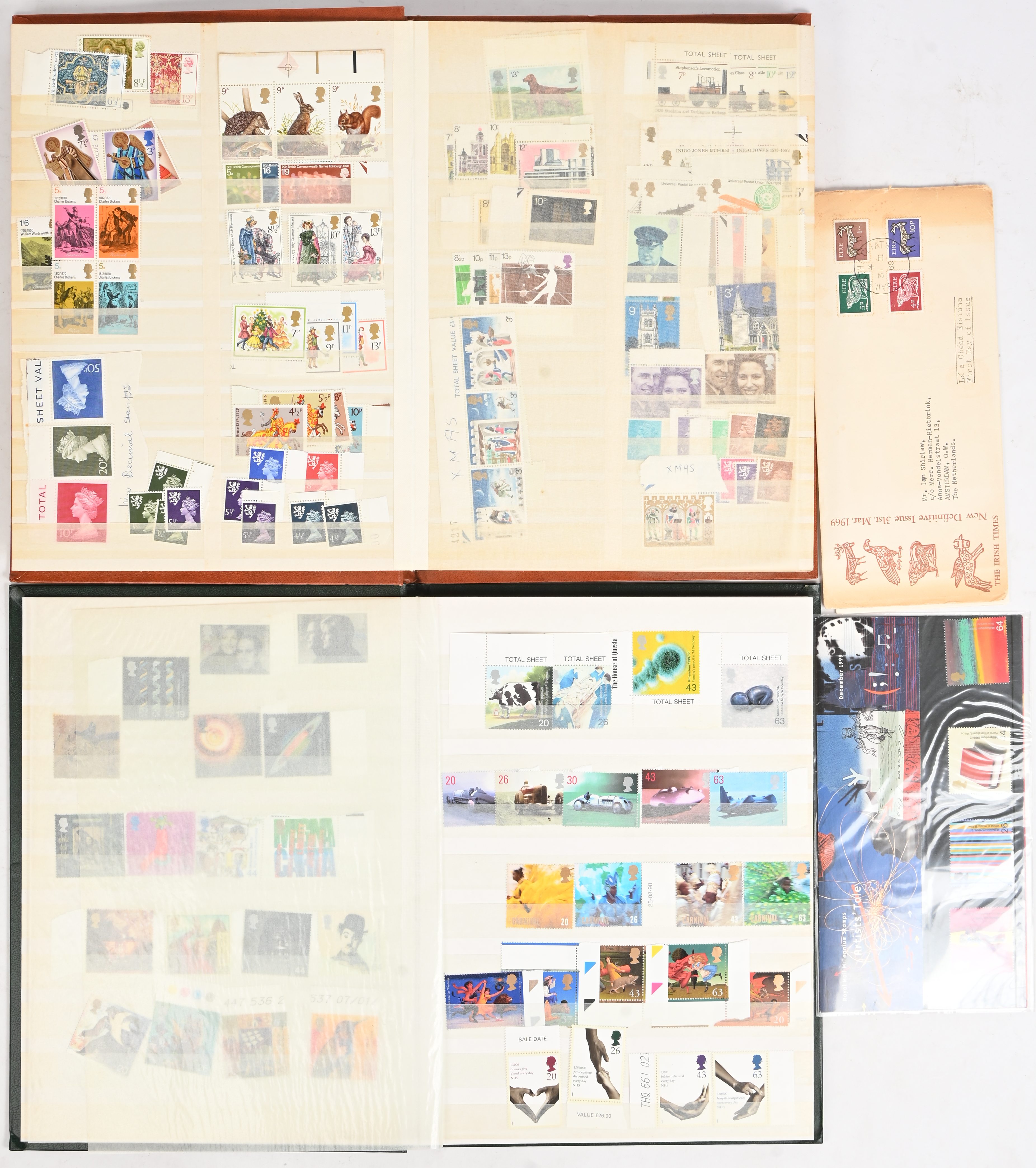 Twee boeken Engelse postzegels Twee boeken Engelse postzegels.