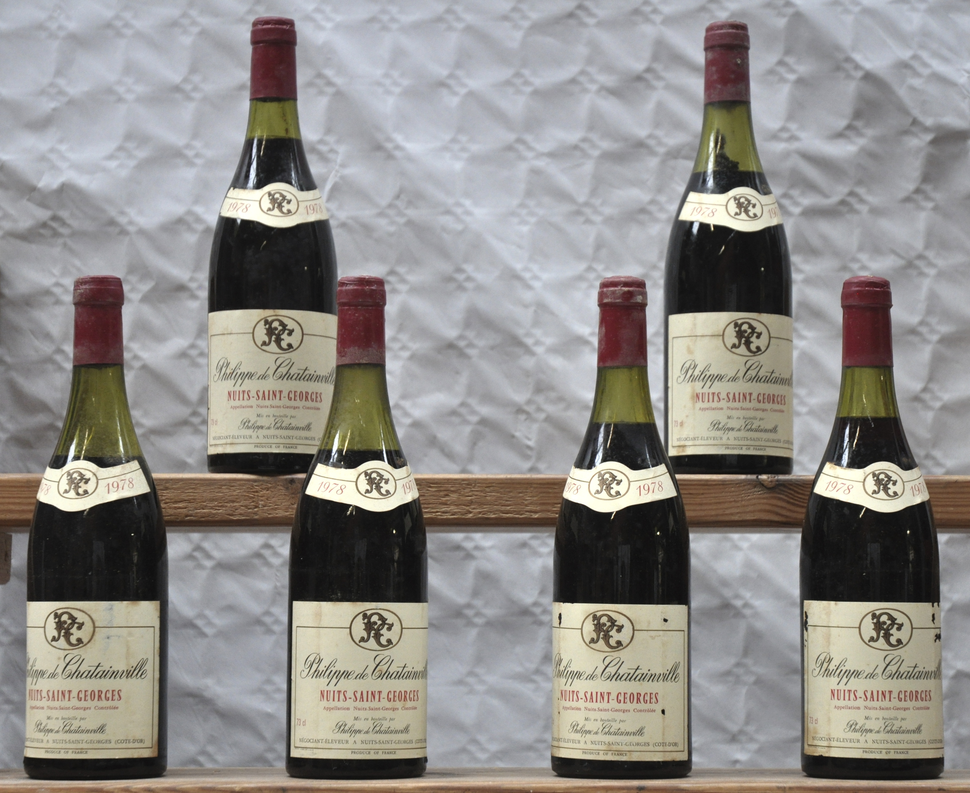 Nuits-St-Georges A.C. Philippe de Chatainville, Nuits M.O. O.D Nuits-St-Georges A.C. Philippe de Chatainville, Nuits M.O. O.D. 1978 aantal: 6 bt