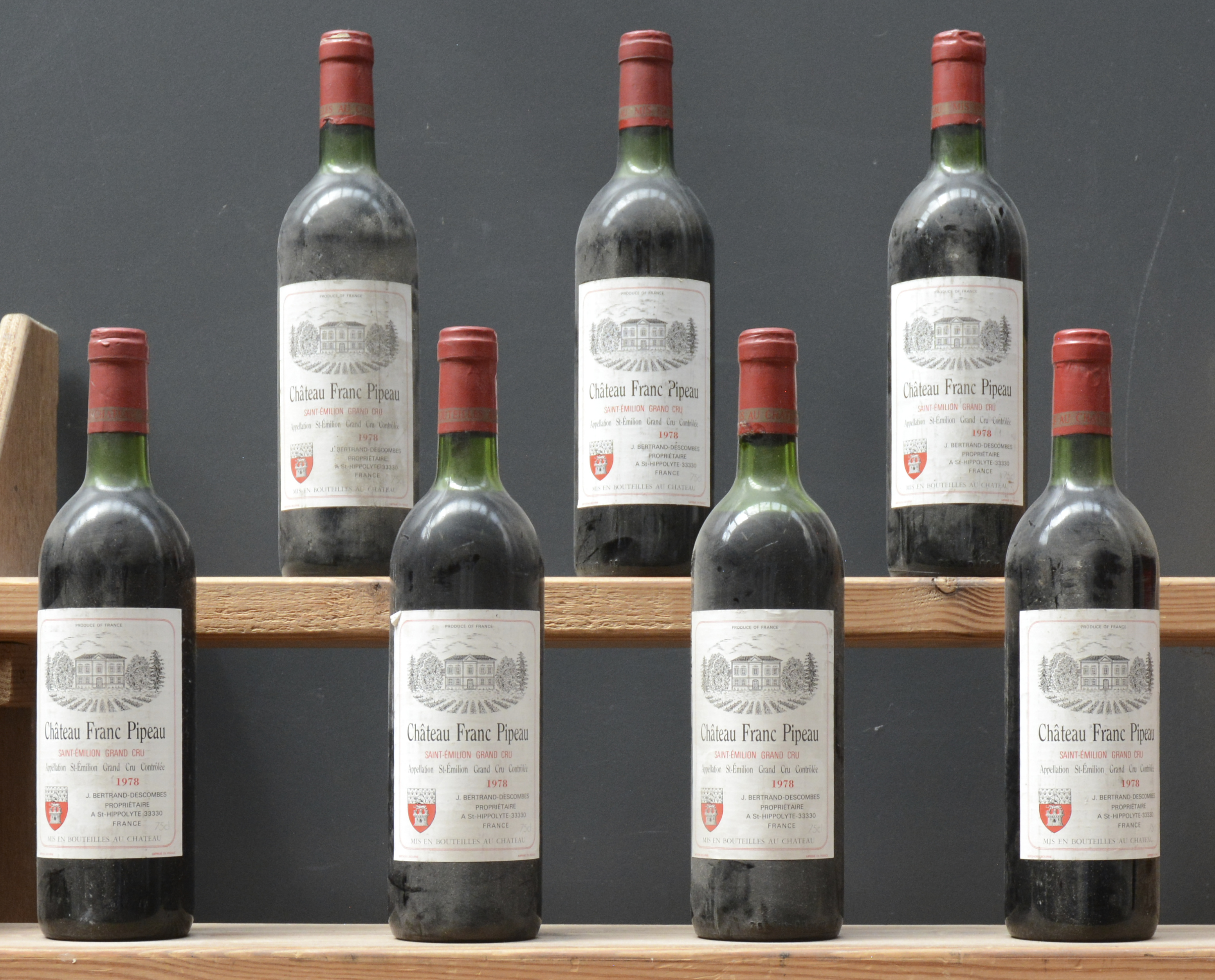 Ch. Franc Pipeau A.C. St-Emilion grand cru M.C Ch. Franc Pipeau A.C. St-Emilion grand cru M.C. 1978 aantal: 7 bt