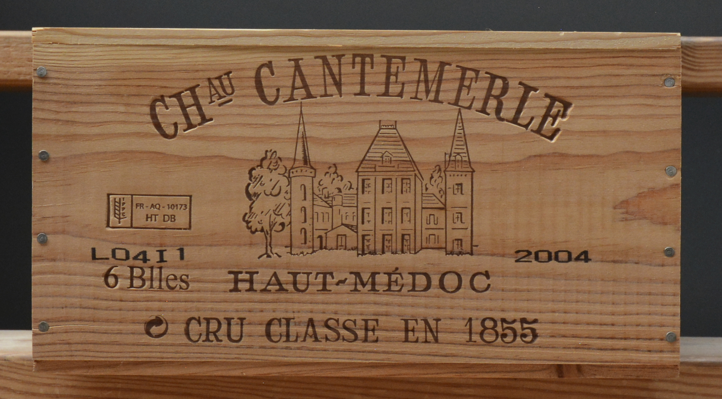 Ch. Cantemerle A.C. Haut-Médoc 5e grand cru classé M.C. O.K Ch. Cantemerle A.C. Haut-Médoc 5e grand cru classé M.C. O.K. 2004 aantal: 6 bt