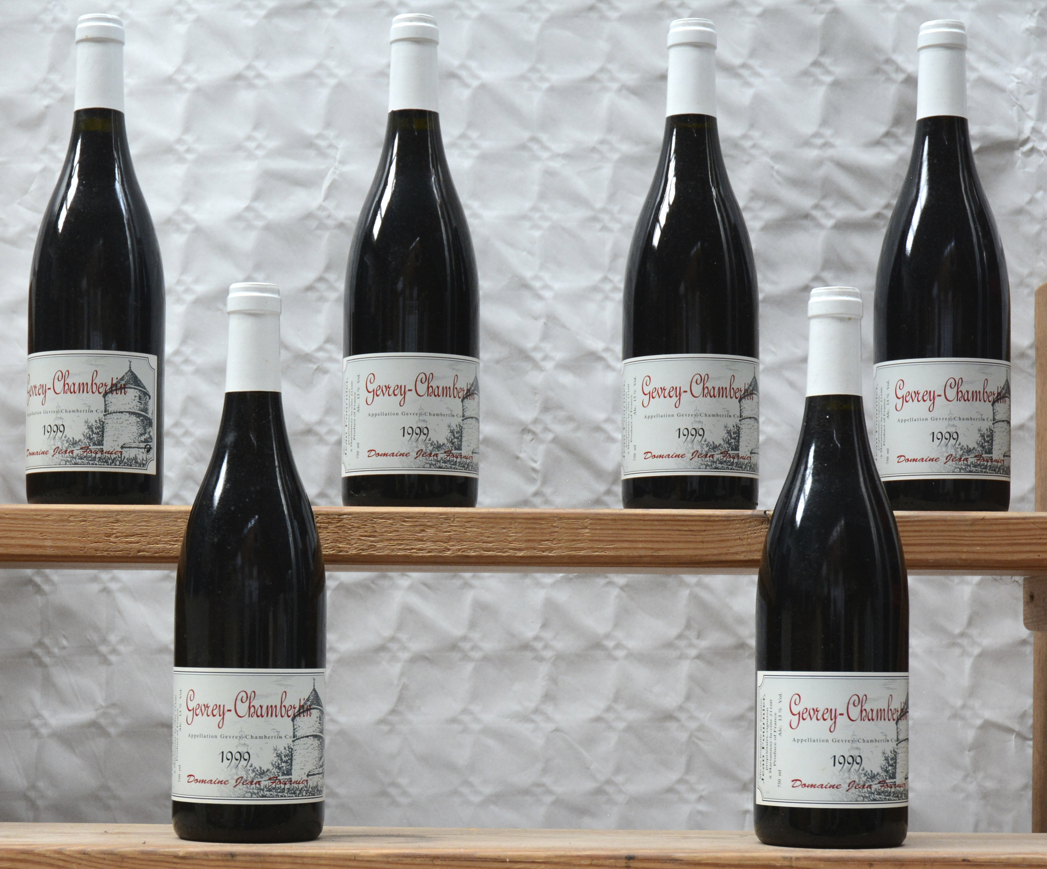 Gevrey-Chambertin A.C. Dom. Jean Fournier, Marsannay M.D. D Gevrey-Chambertin A.C. Dom. Jean Fournier, Marsannay M.D. D. 1999 aantal: 6 bt