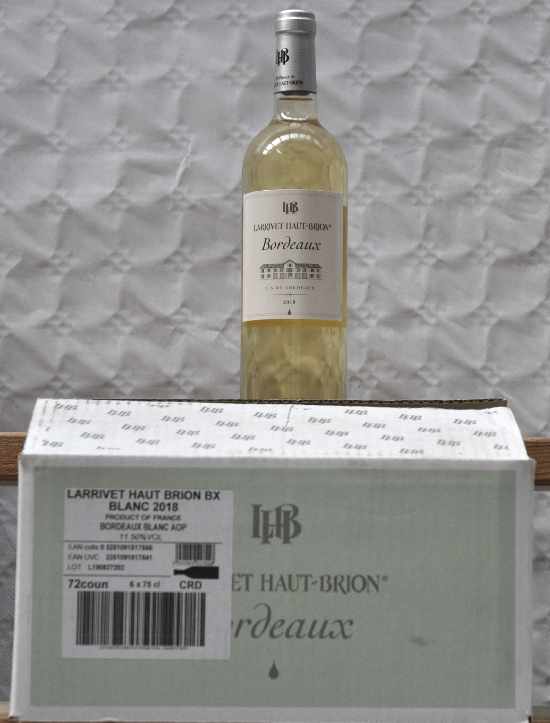 Larrivet Haut-Brion A.O.P. Bordeaux Blanc Ginestet & Larrivet Haut-Brion M.O. O.D Larrivet Haut-Brion A.O.P. Bordeaux Blanc Ginestet & Larrivet Haut-Brion M.O. O.D. 2018 aantal: 6 bt