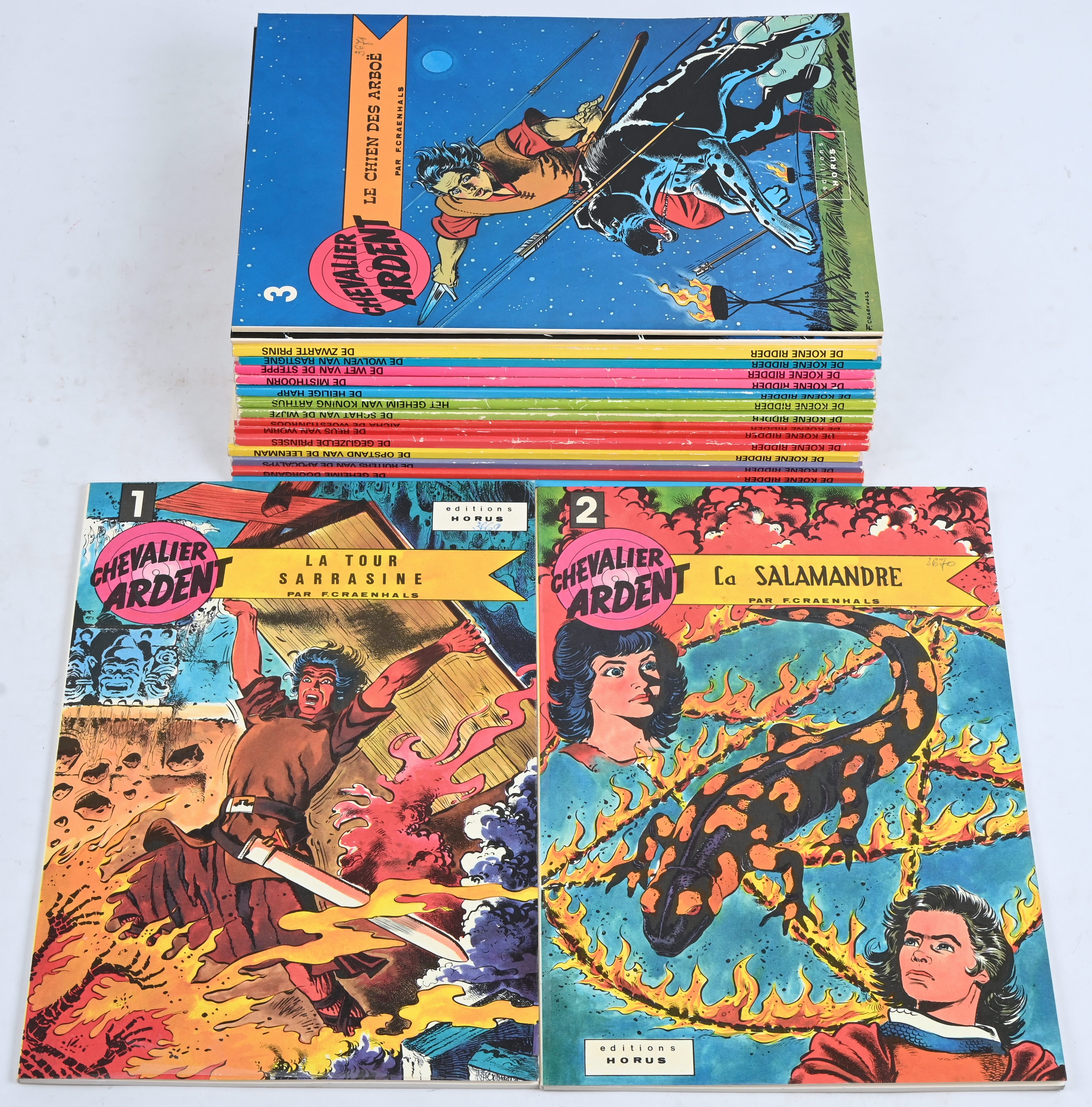 18 albums. “De Koene Ridder 1 - 14”. Ed. Casterman, 1970-1979. “Chevalier Ardent 1-4”. Ed. Horus 1979. SC 18 albums. “De Koene Ridder 1 - 14”. Ed. Casterman, 1970-1979. “Chevalier Ardent 1-4”. Ed. Horus 1979. SC.