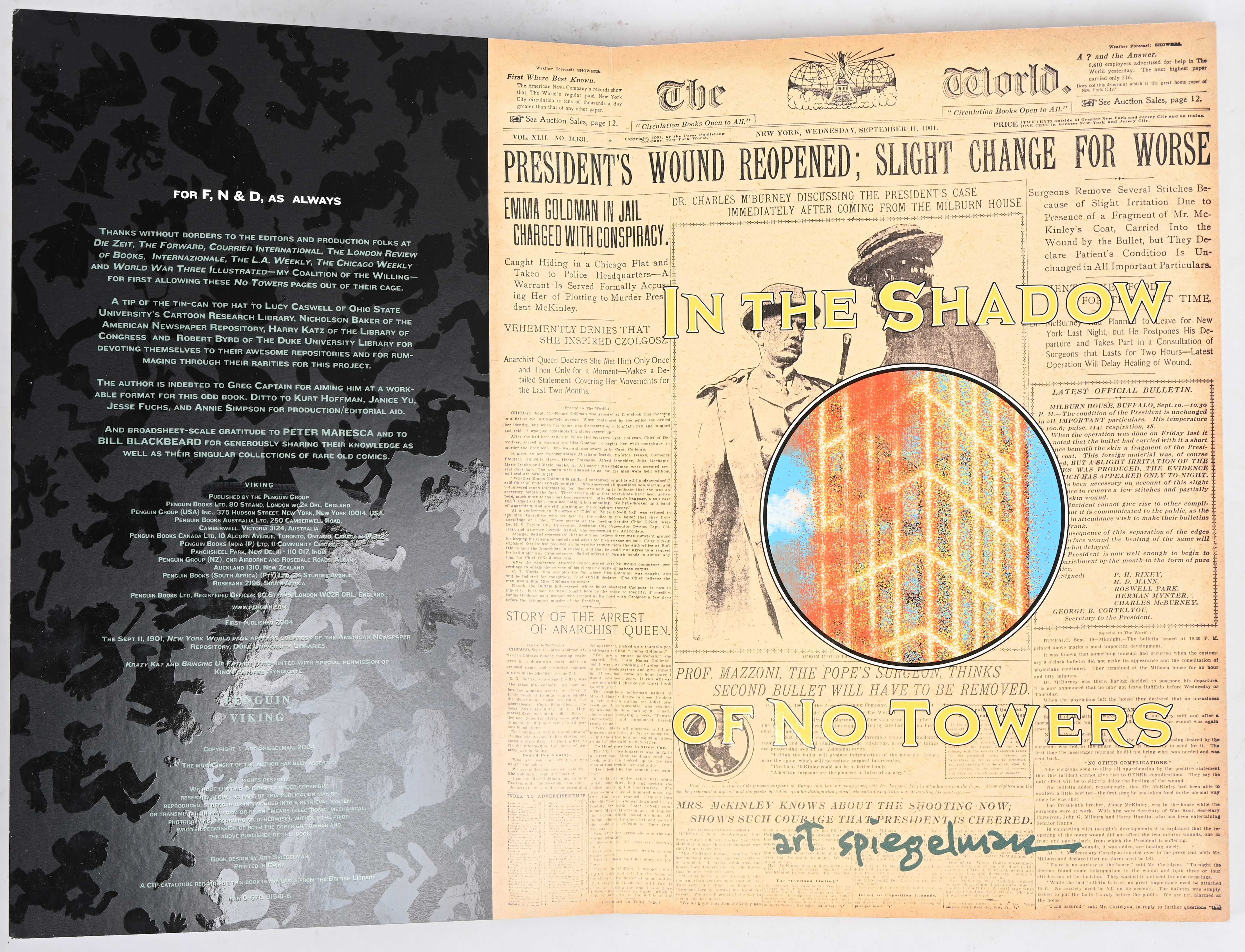 “In the shadow of no towers” door Art Spiegelman, Penguin Viking “In the shadow of no towers” door Art Spiegelman, Penguin Viking.