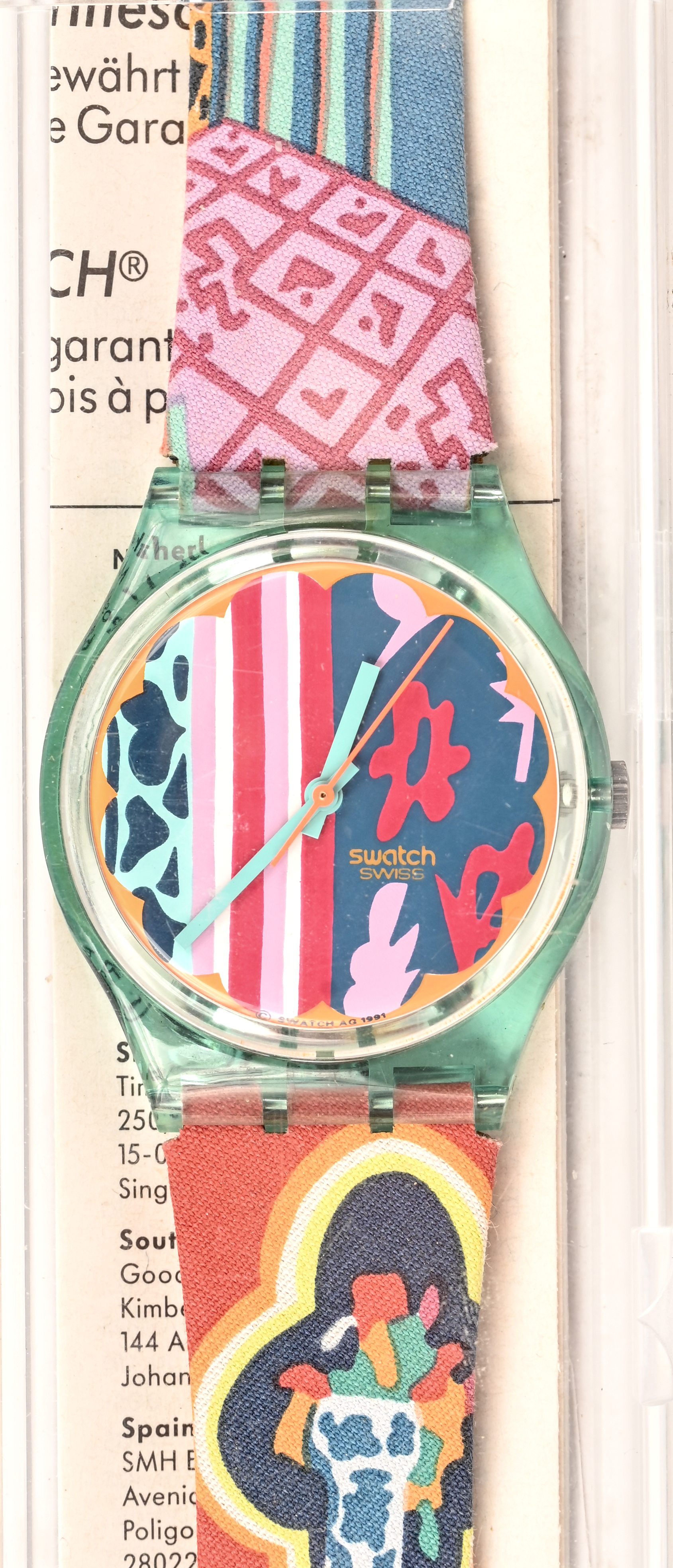Een Swatch polshorloge, ‘MOGADOR GL103’. Nieuwstaat in OVP Een Swatch polshorloge, ‘MOGADOR GL103’. Nieuwstaat in OVP.