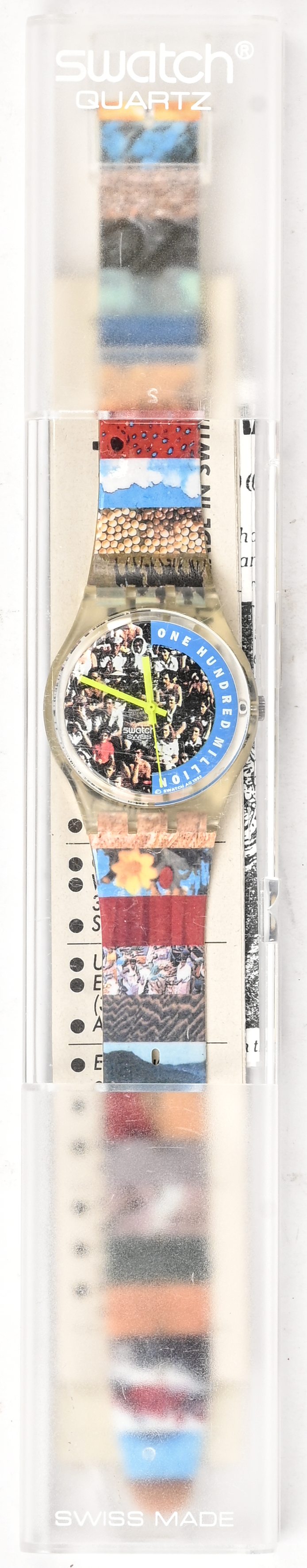 Een Swatch polshorloge, ‘THE PEOPLE GZ126’. Nieuwstaat in OVP Een Swatch polshorloge, ‘THE PEOPLE GZ126’. Nieuwstaat in OVP.