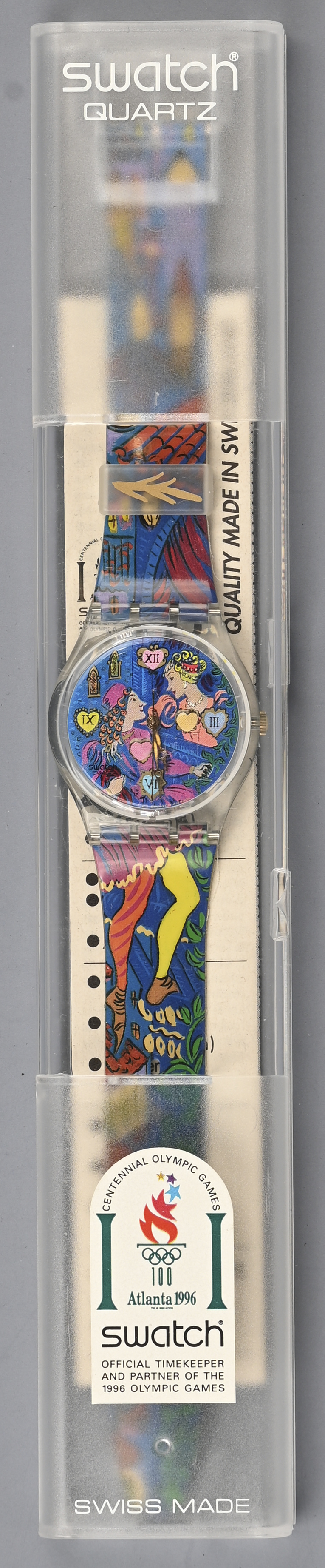 Een Swatch polshorloge, ‘Valentijn 'Romeo & Juliet' GN 162’. Nieuwstaat in OVP Een Swatch polshorloge, ‘Valentijn 'Romeo & Juliet' GN 162’. Nieuwstaat in OVP.