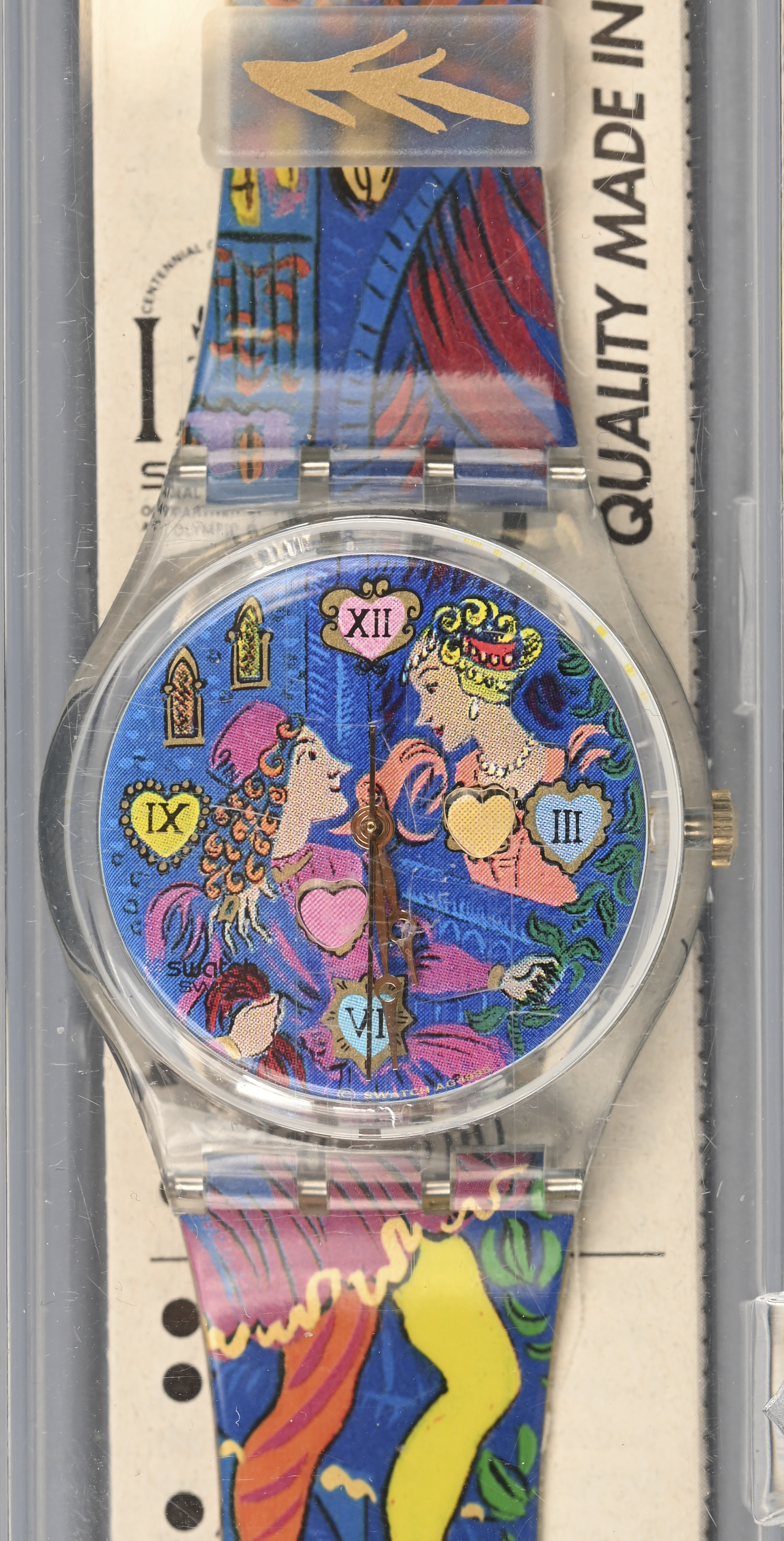 Een Swatch polshorloge, ‘Valentijn 'Romeo & Juliet' GN 162’. Nieuwstaat in OVP Een Swatch polshorloge, ‘Valentijn 'Romeo & Juliet' GN 162’. Nieuwstaat in OVP.